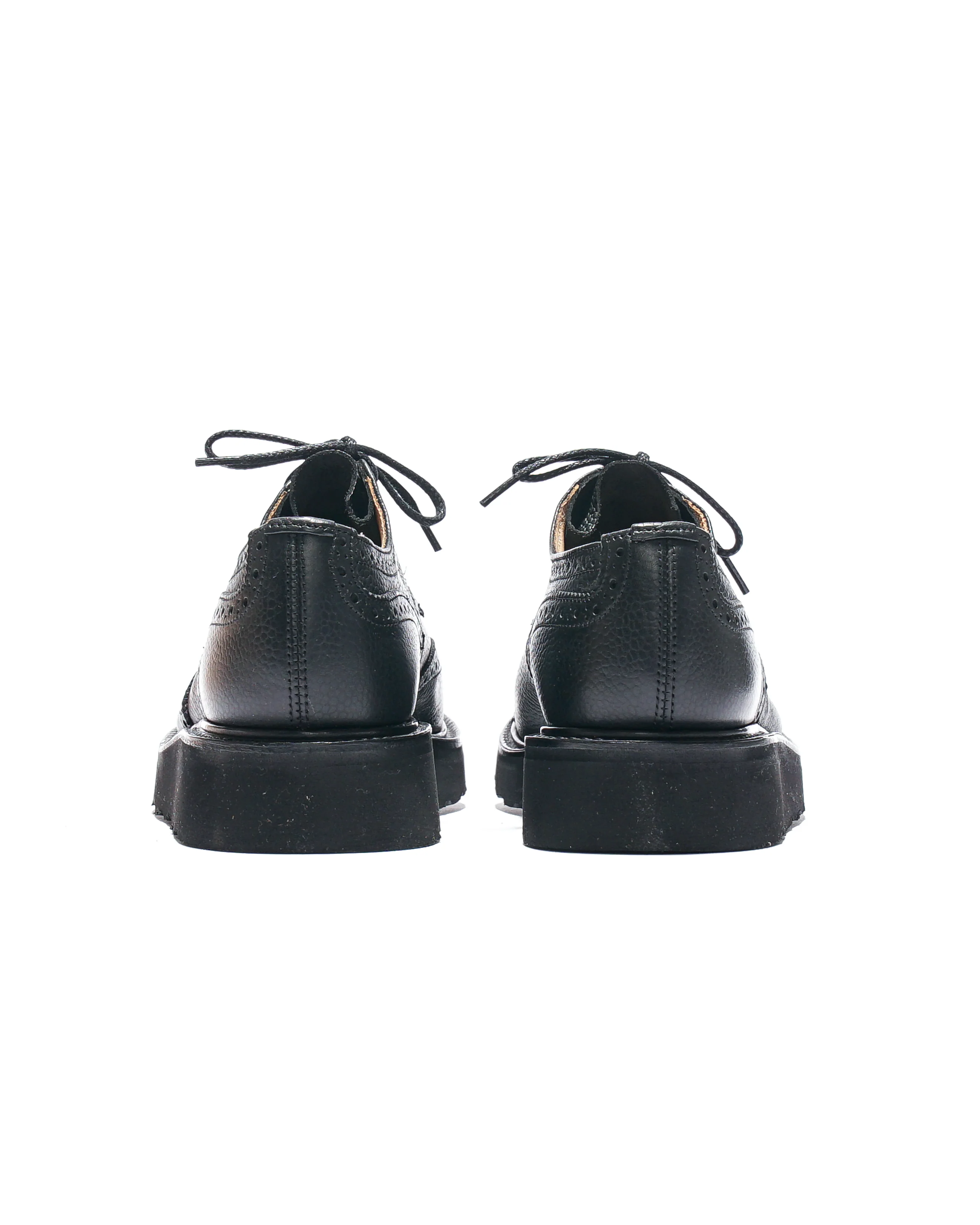 Engineered Garments x Tricker's Asymmetric Gibson - Black Scotch Grain Morflex - Image 7