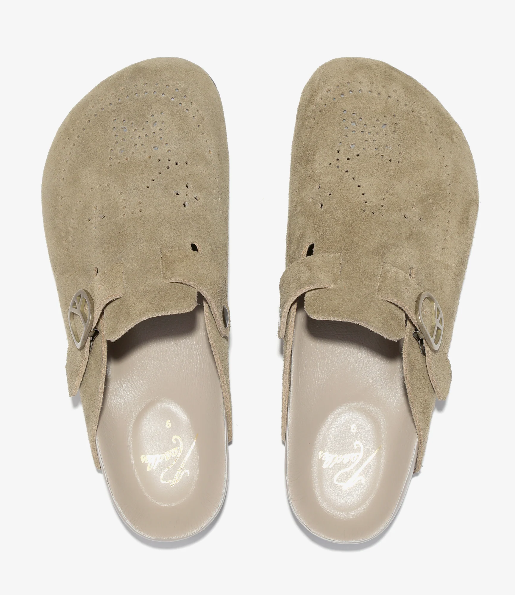 Clog Sandal - Taupe - Suede - Image 2