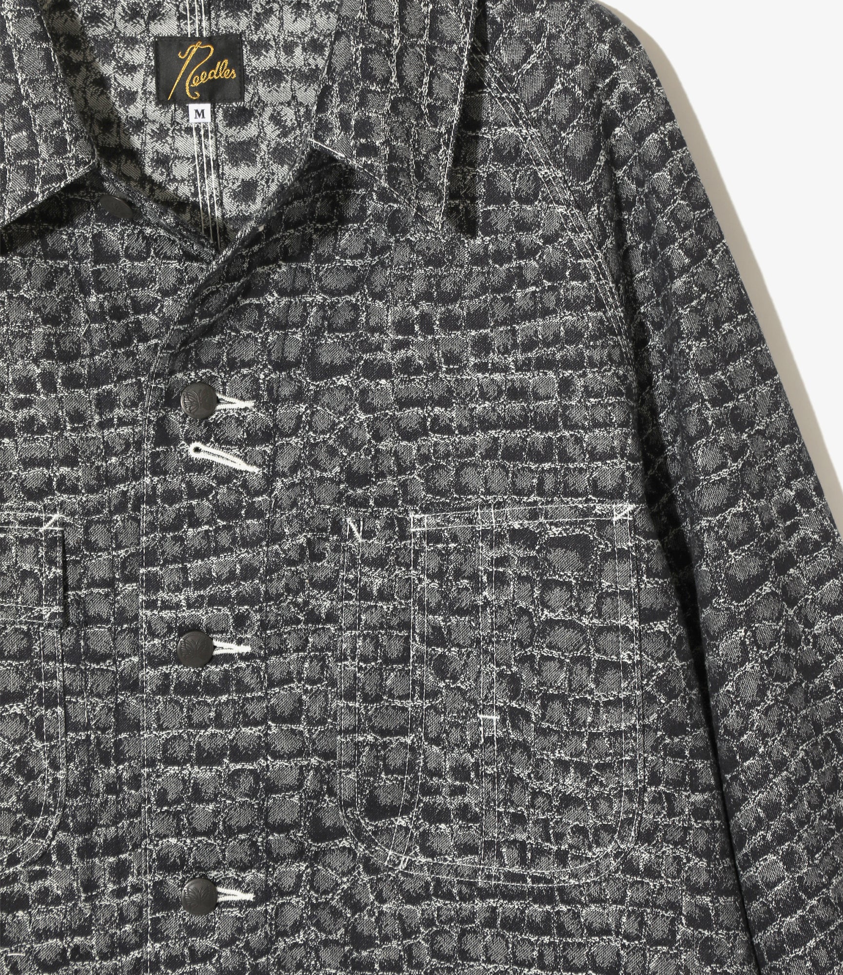 Coverall - Indigo - 10oz Denim / Crocodile Jacquard - Image 2