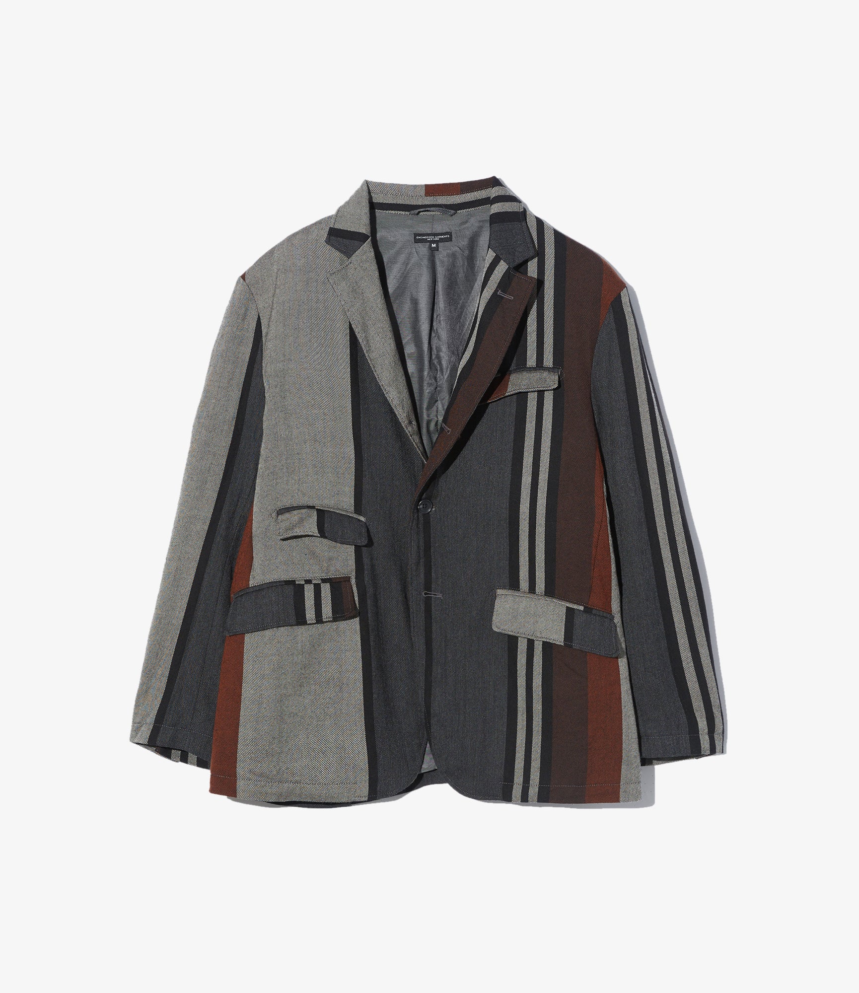 Andover Jacket - Multi Color Wide Stripe Worsted Wool