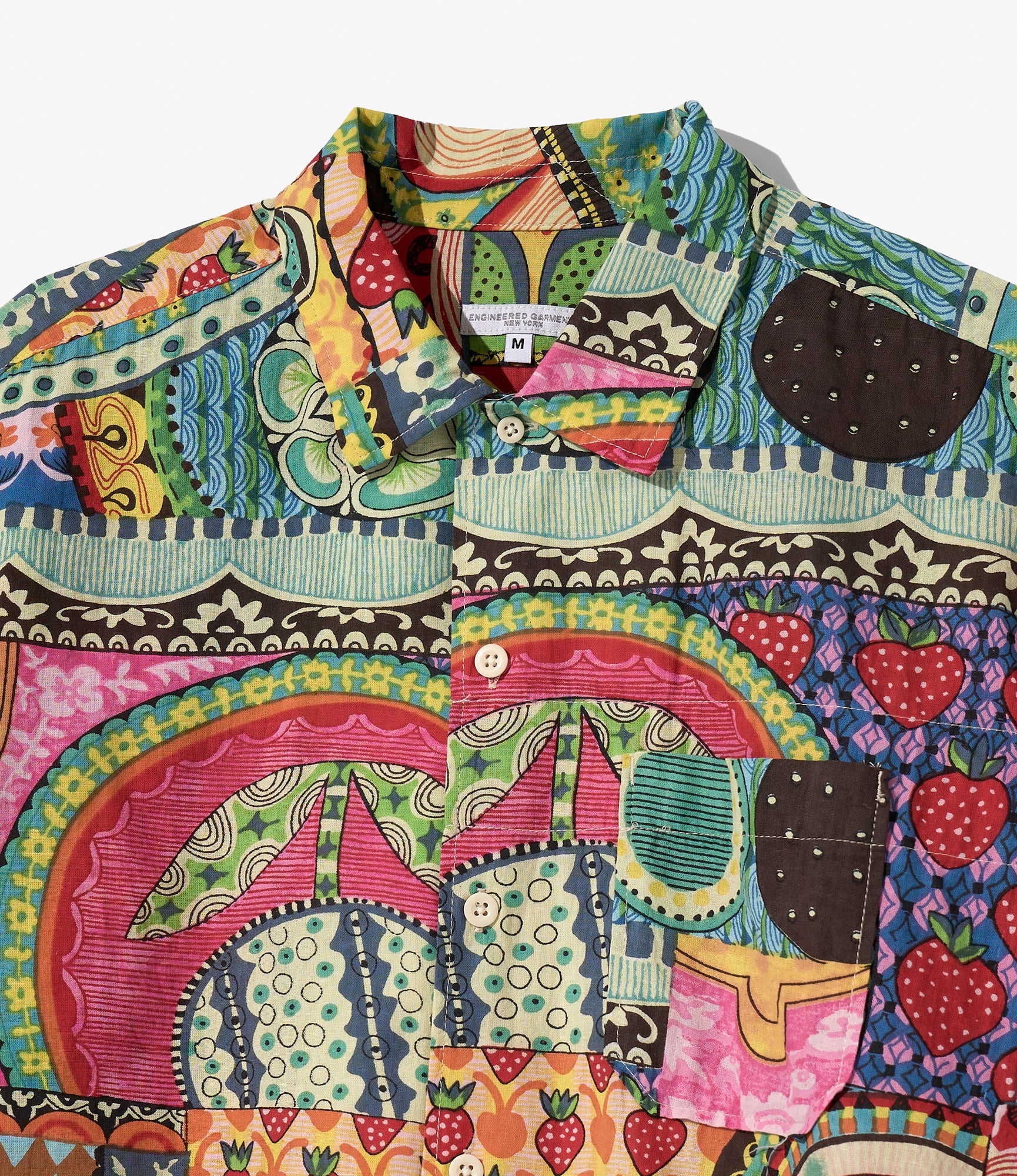 Camp Shirt - Nepenthes Special - Multi Color Cotton Psychedelic Print - Image 3