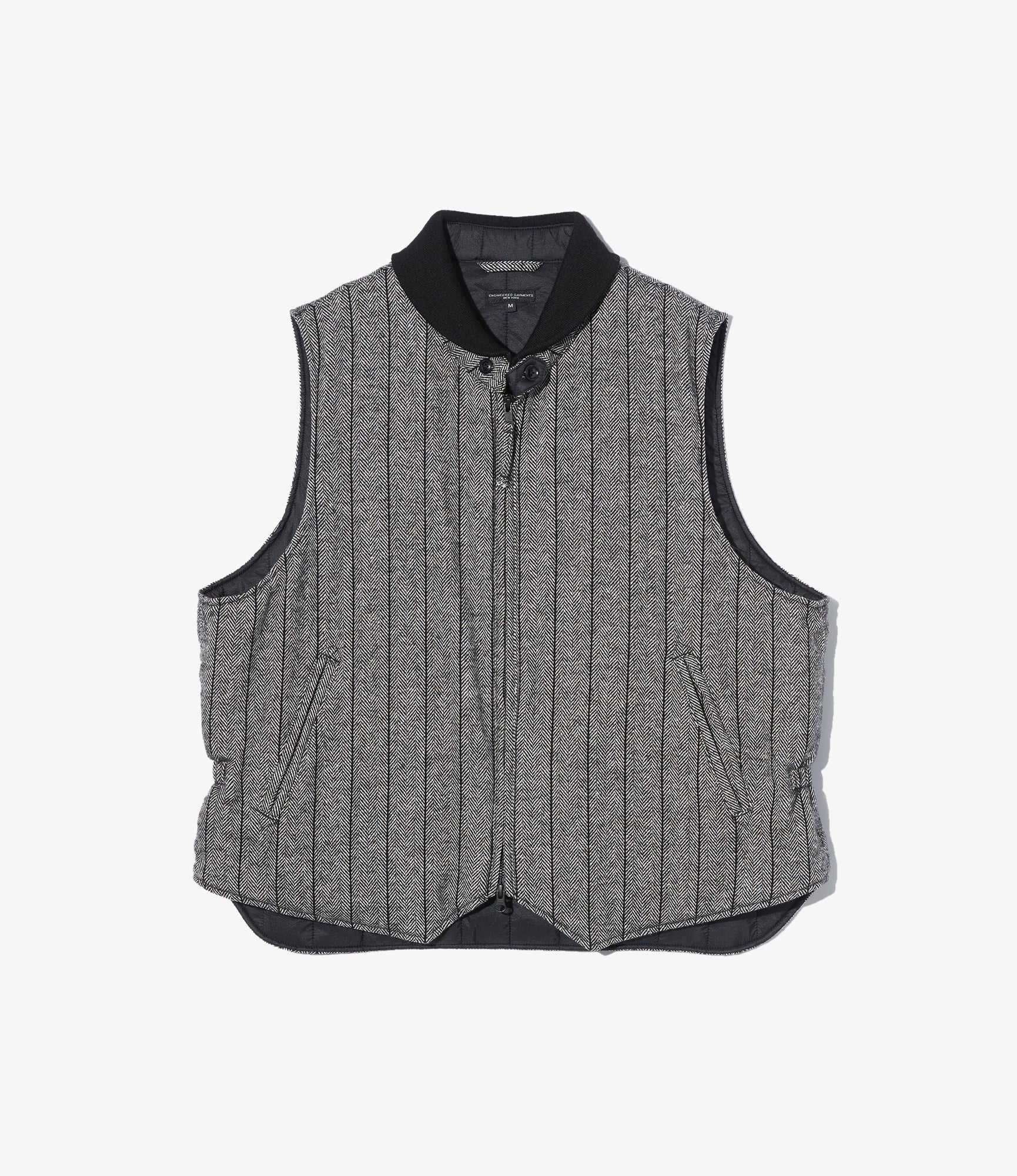 LL Vest - Dk. Grey Wool Striped HB