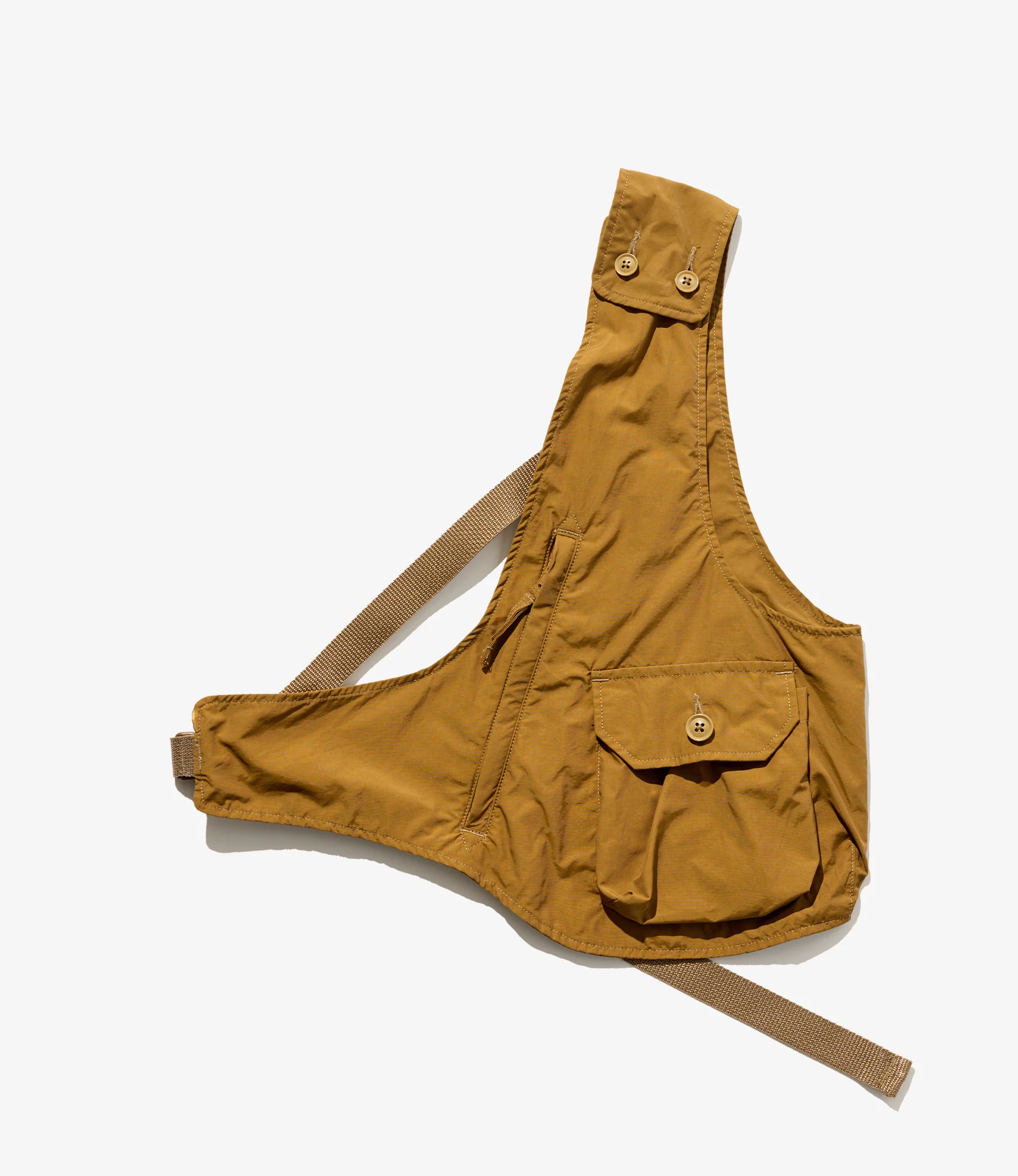 Shoulder Vest - Brown Lt. Weight Nyco Cloth