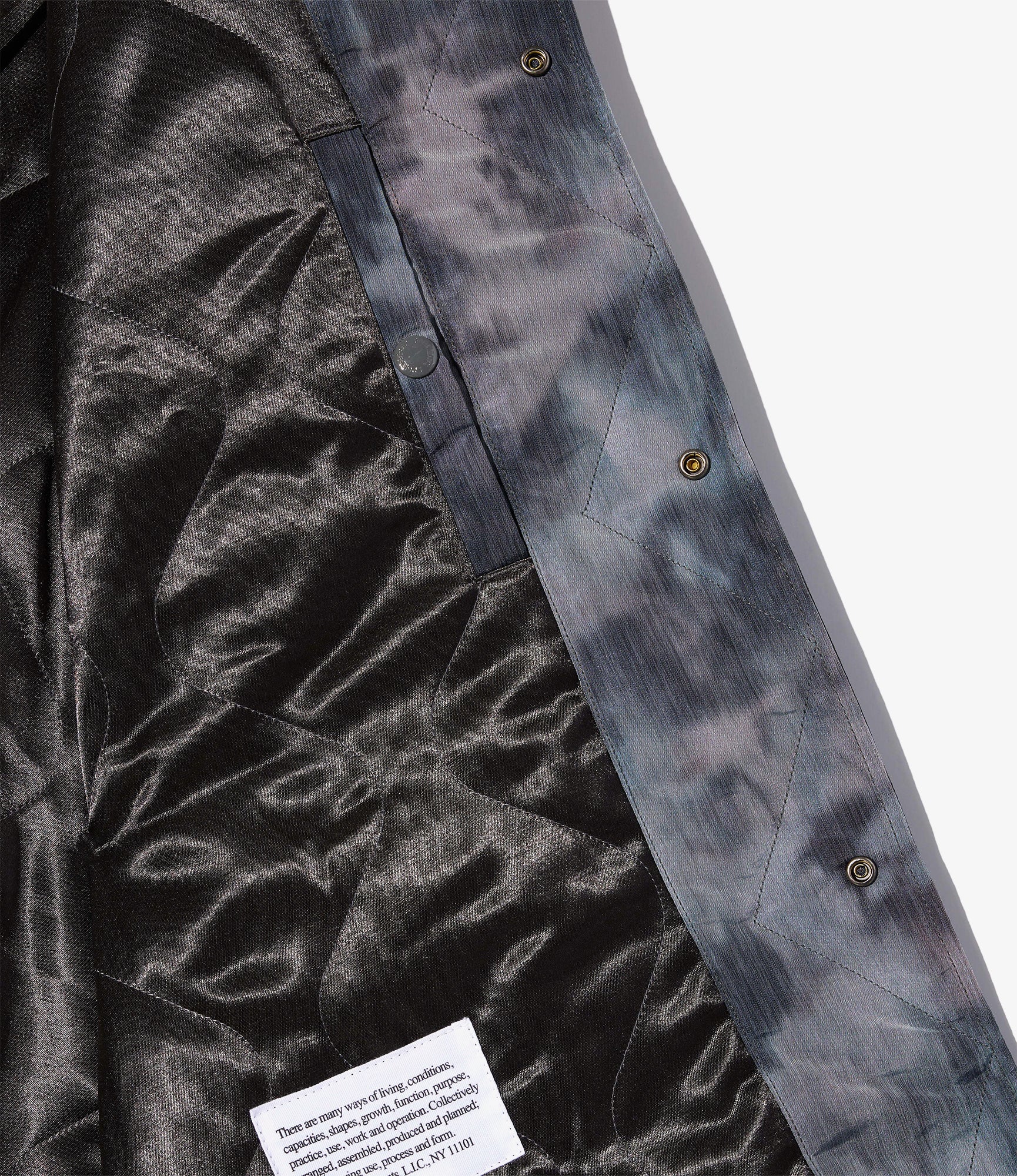 Wind Breaker - Charcoal Polyester Smoke Print - Image 5