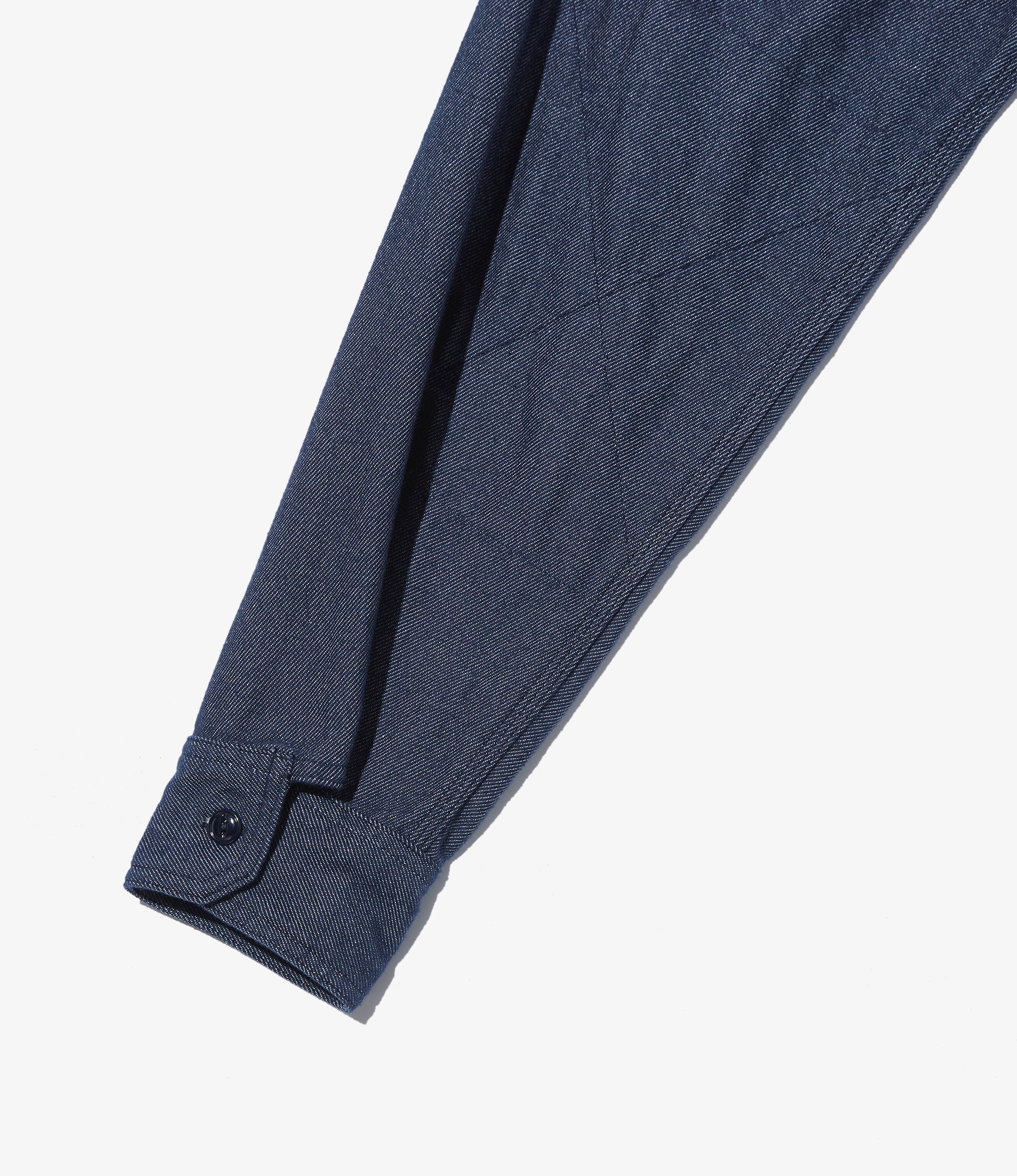 Work Shirt - Indigo Cotton Denim Flannel - Image 4