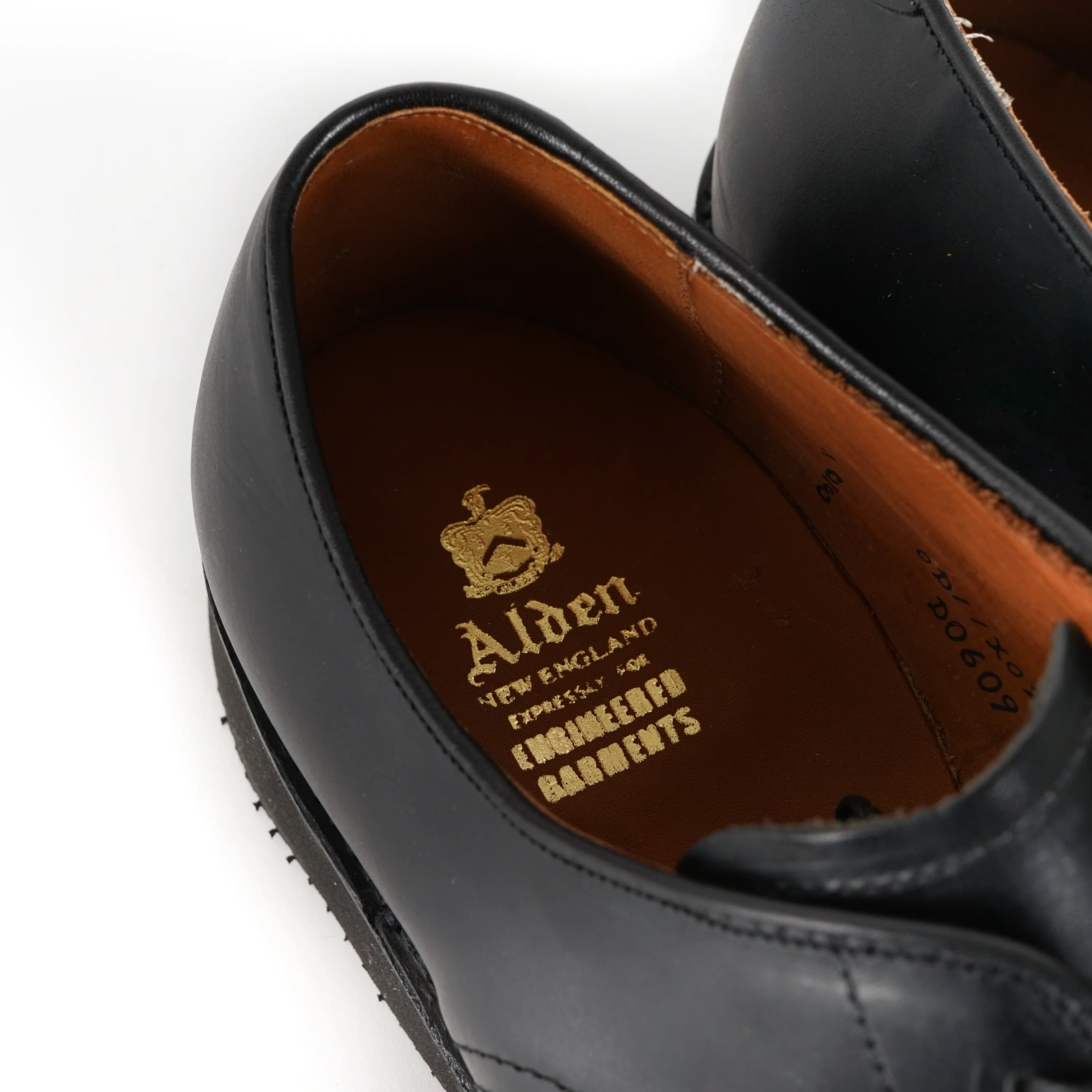 Engineered Garments x Alden - Algonquin Blucher - Black Horween Chromexcel - Image 5