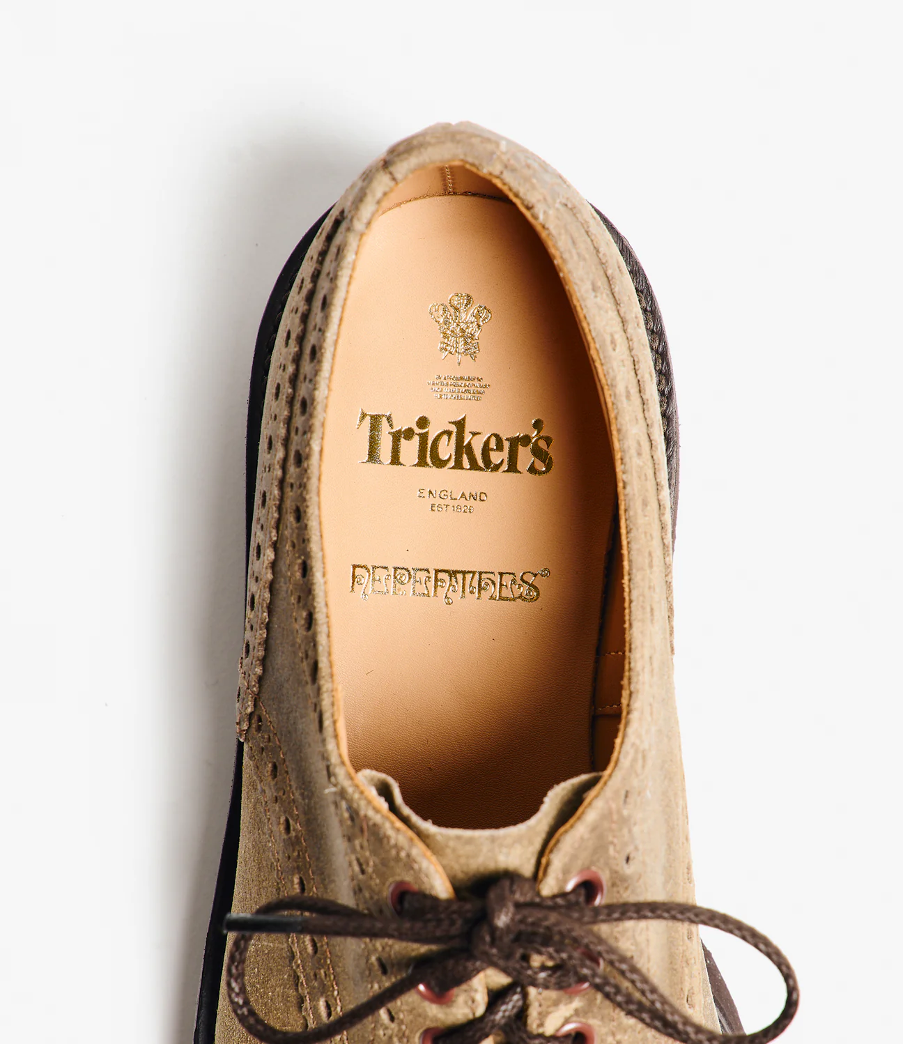 Engineered Garments x Tricker's Asymmetric Gibson - Champagne Morflex - Image 5