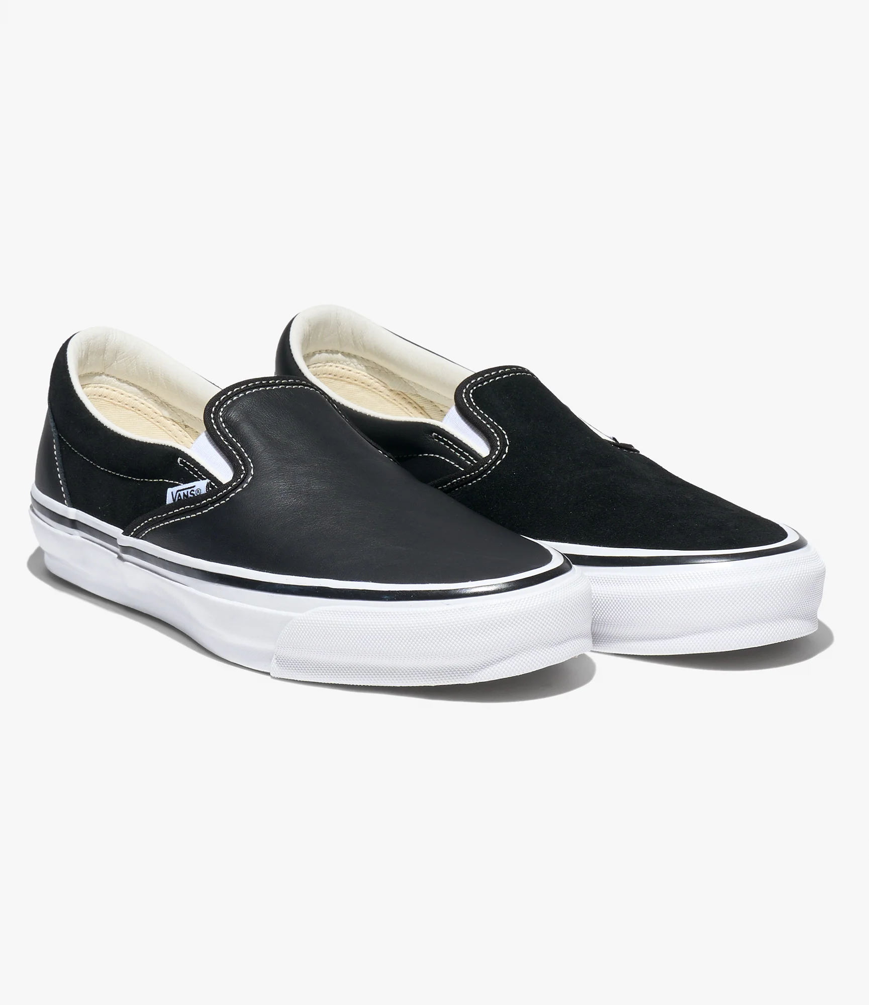 Engineered Garments x Vans - OTW Classic Slip-On 98 - Black Leather