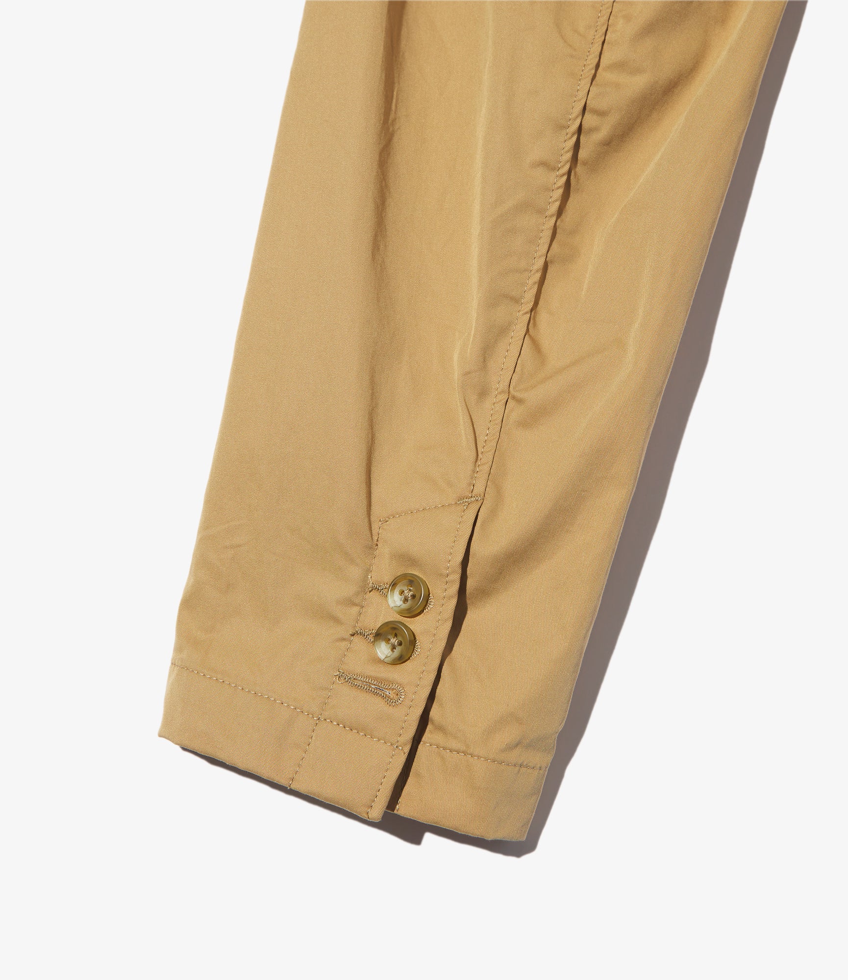 Folk Jacket - Khaki Cotton Superfine Poplin - Image 4