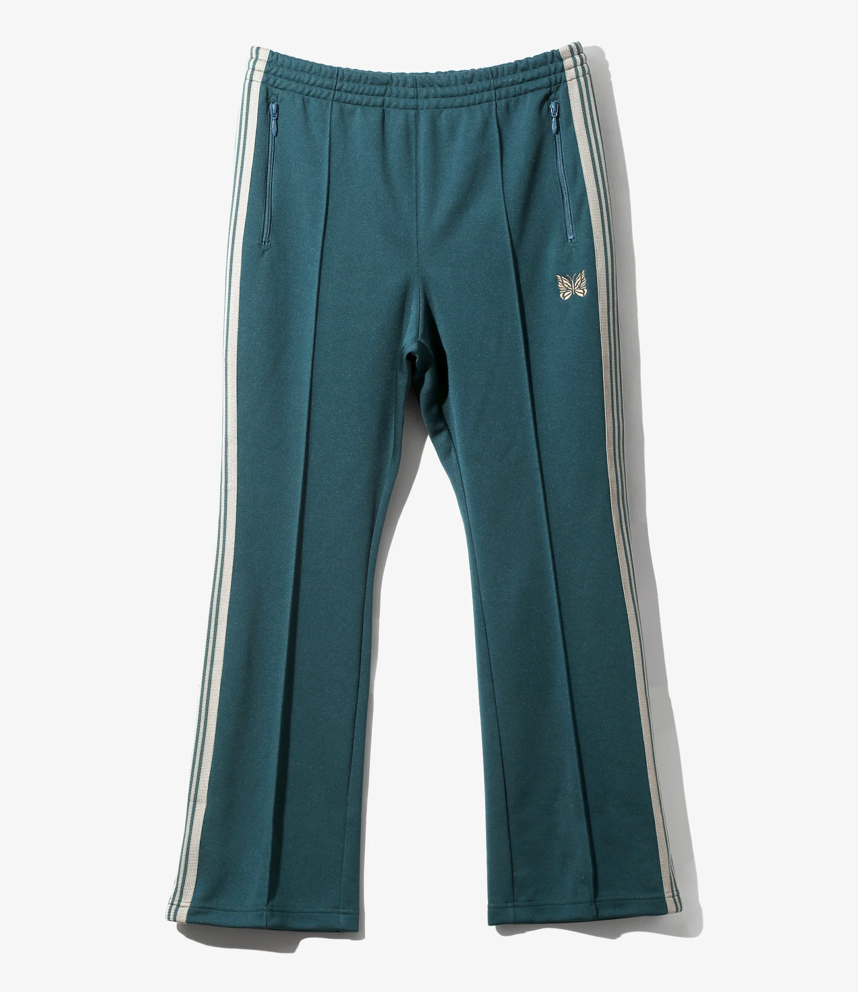 Boot-Cut Track Pant - Green - Poly Smooth