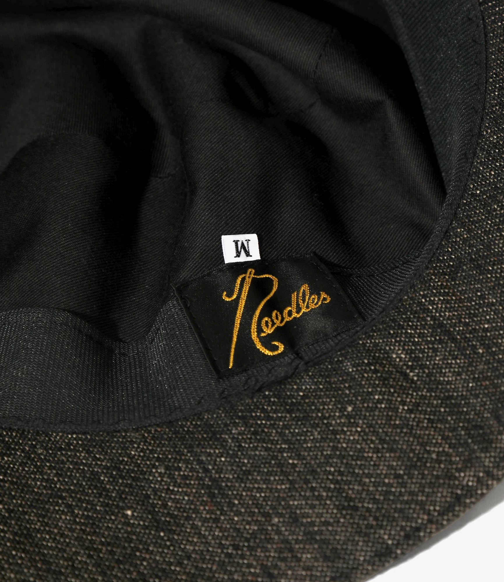 Bucket Hat - Black - Linen Wool Twill - Image 4