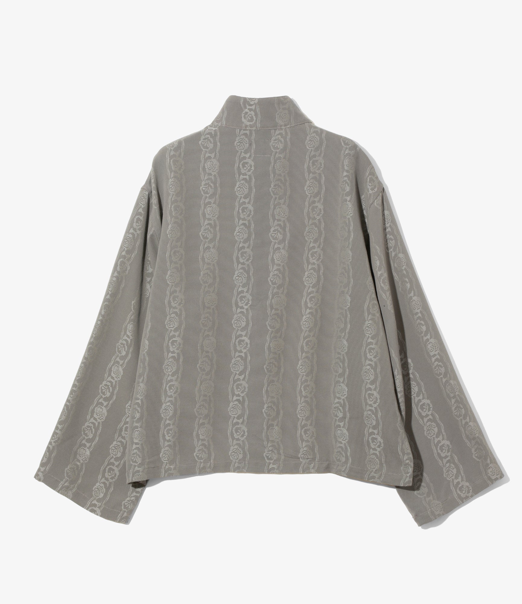 China Shirt - Grey - Abstract Jacquard - Image 4