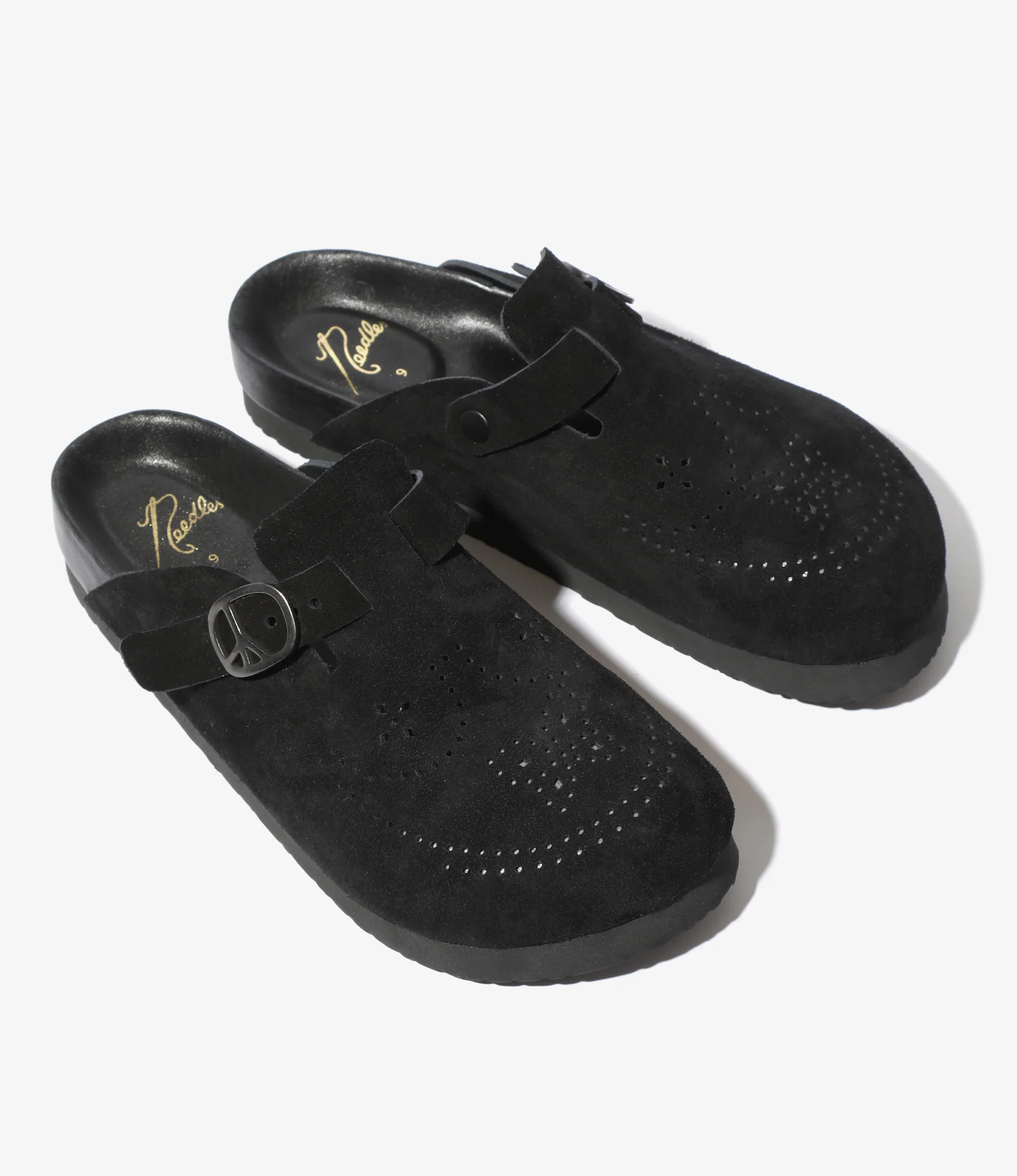 Clog Sandal - Black - Suede