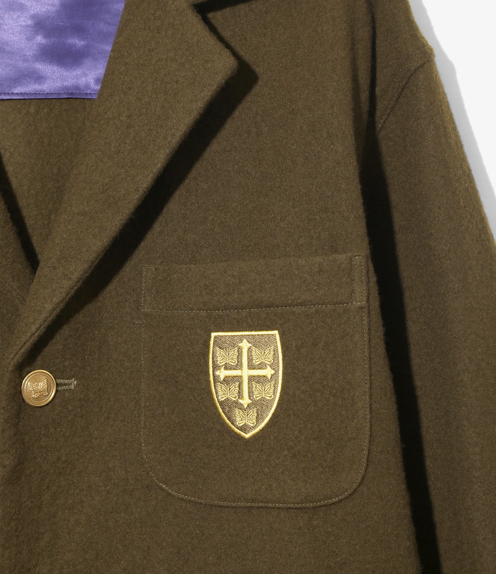 Easy Blazer - Olive - Shrunk Wool - Image 2