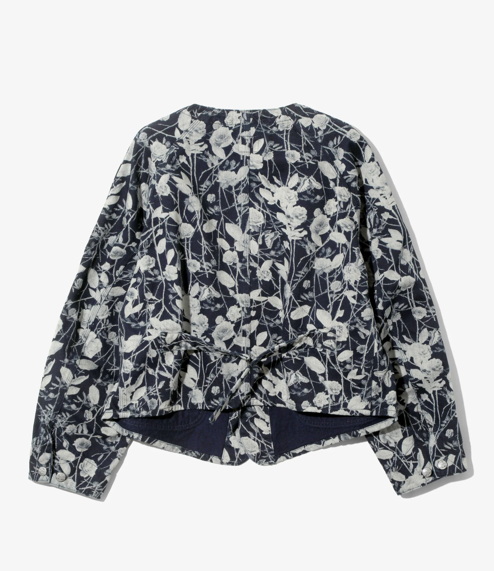 Engineer Jacket - Indigo - 10oz Denim / Rose Printed - Image 4