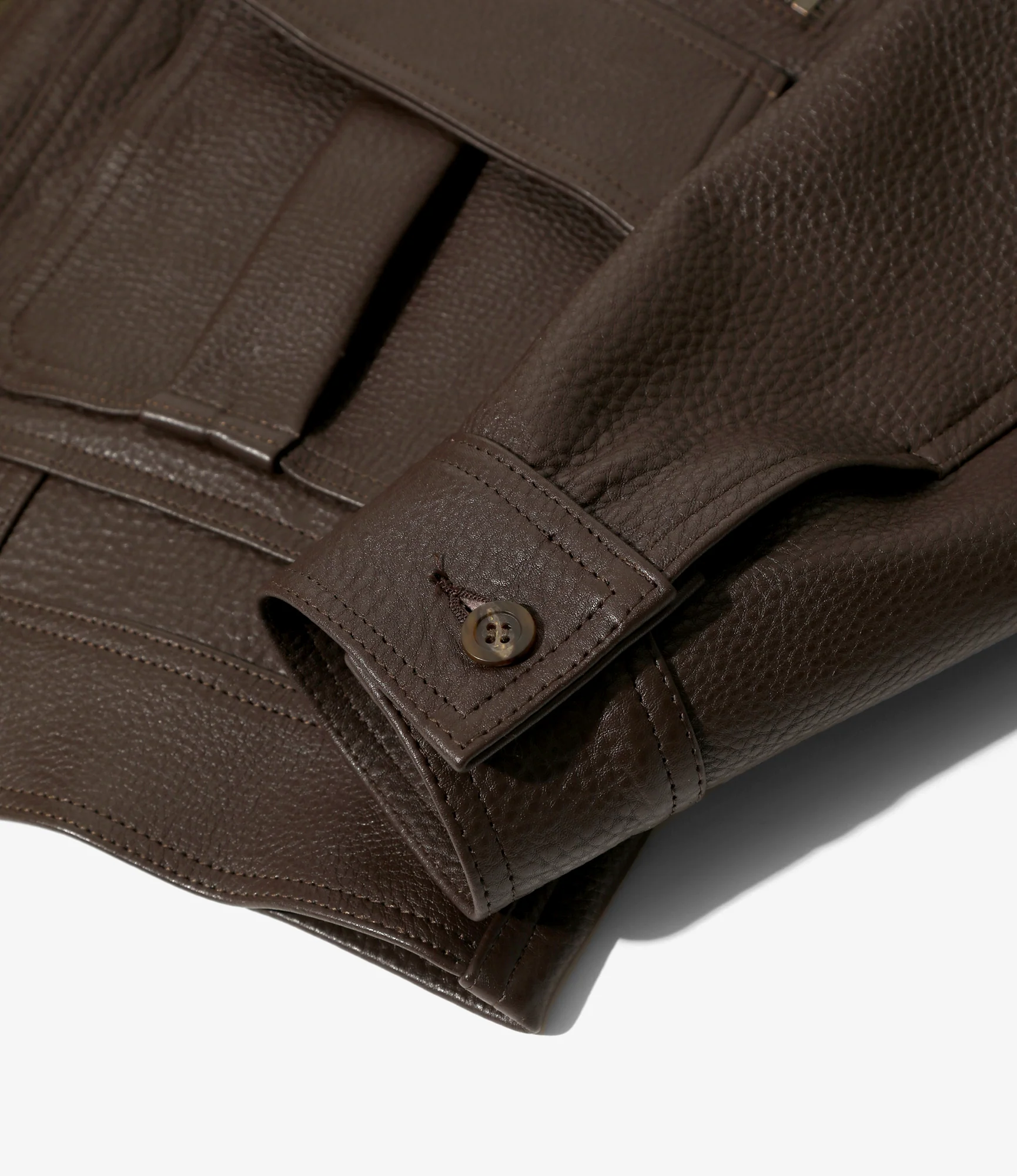 Southern Jacket - Brown - Grained Leather - Image 5