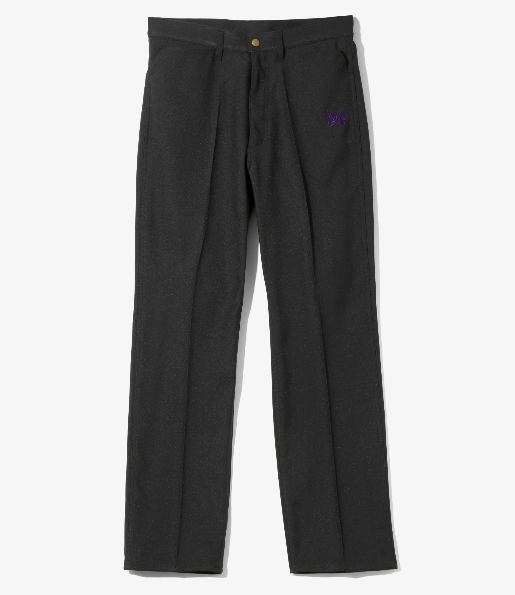Straight Jean - Charcoal - Poly Twill
