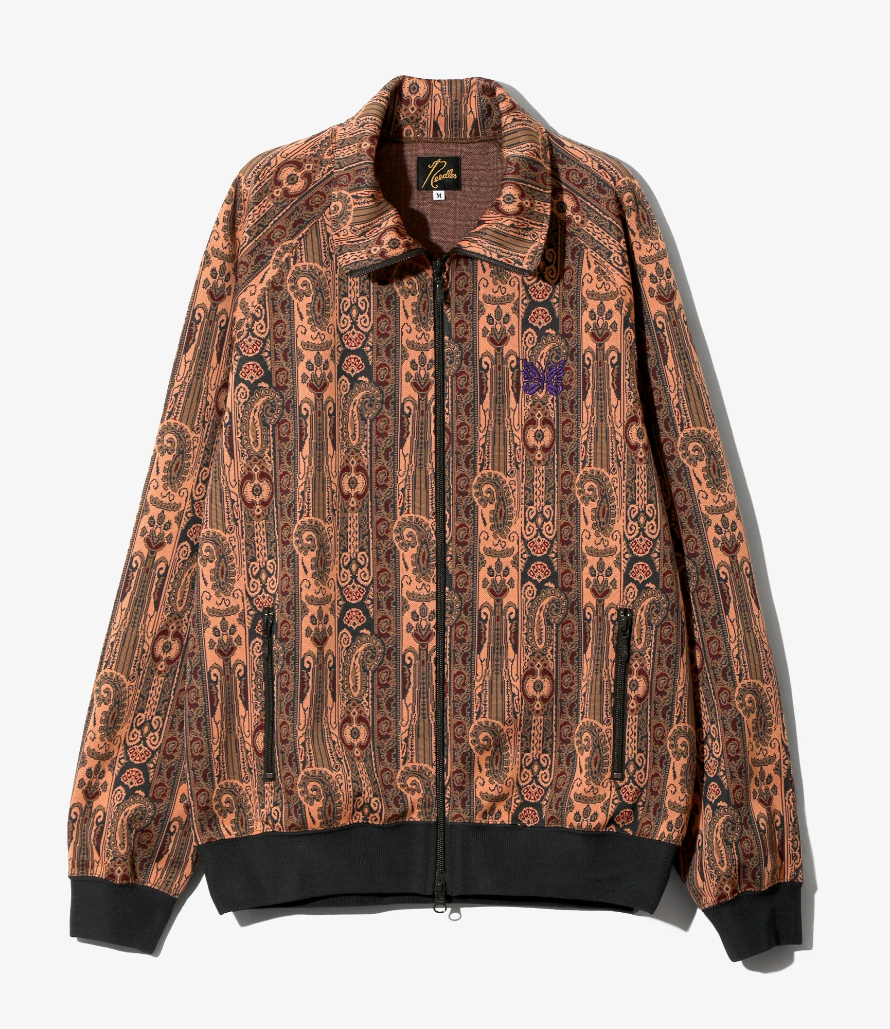 Track Jacket - Orange - Poly Jacquard