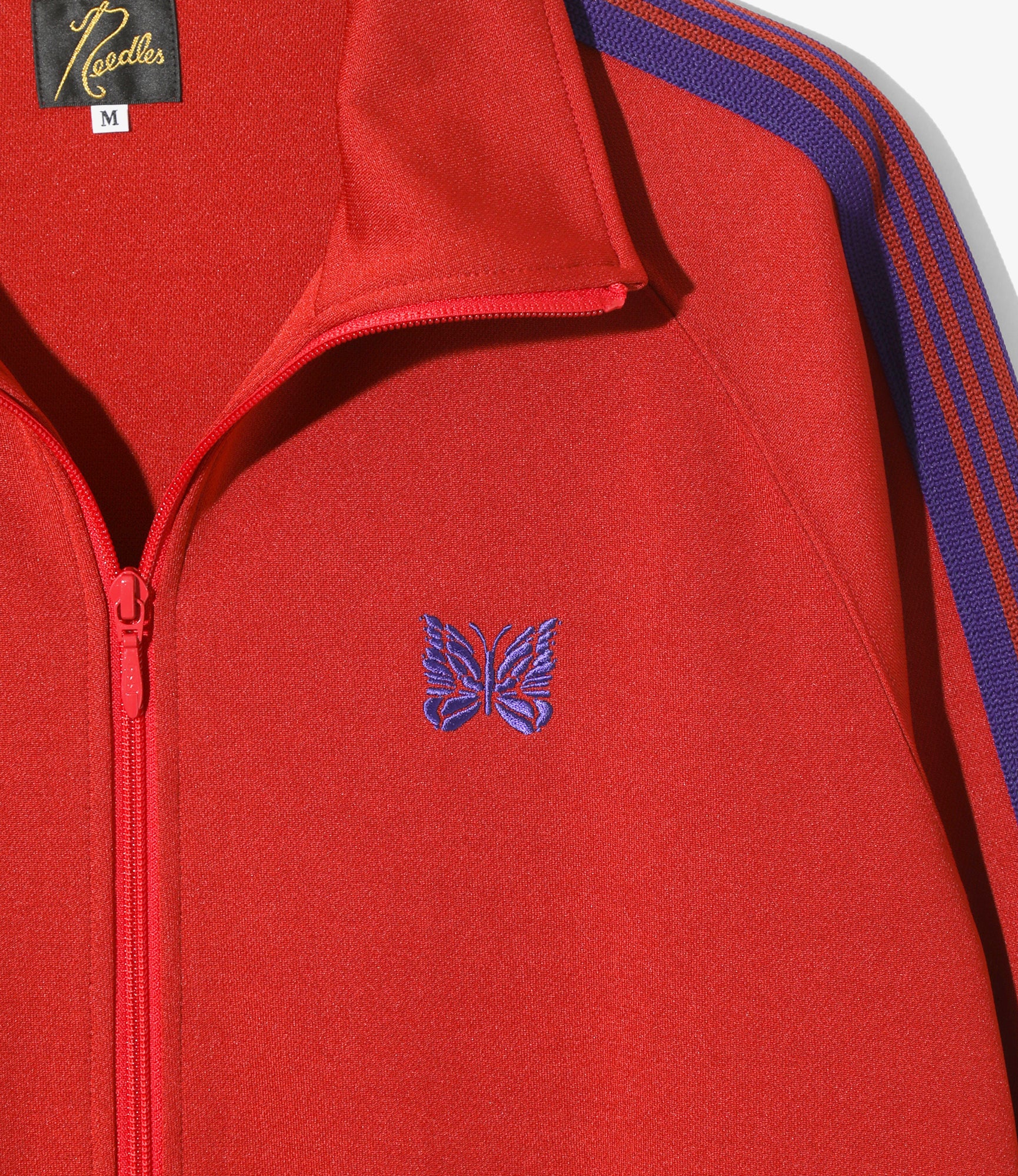 Track Jacket - Red - Poly Smooth - Image 2
