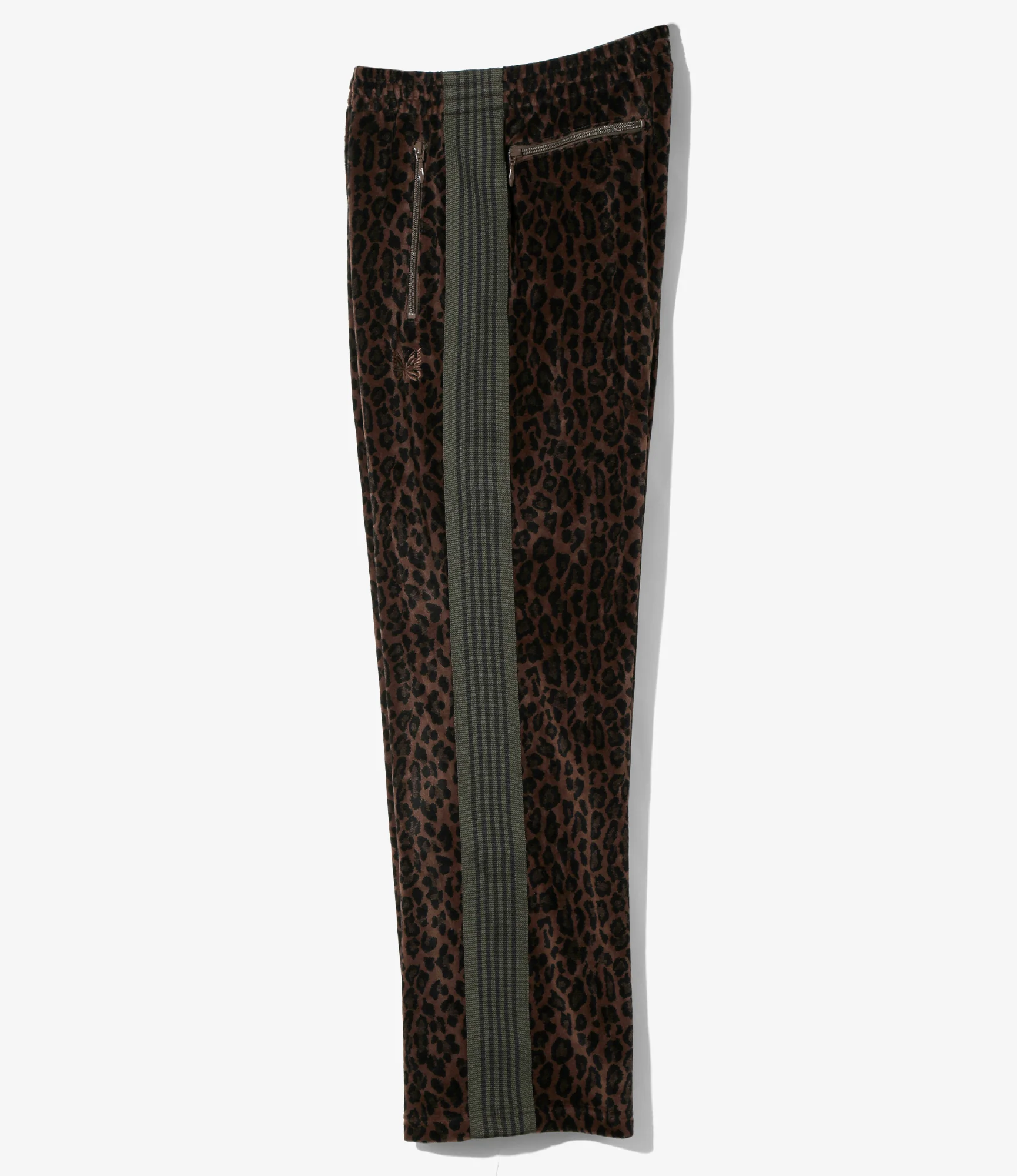 Track Pant - Brown - Leopard Velour - Image 4