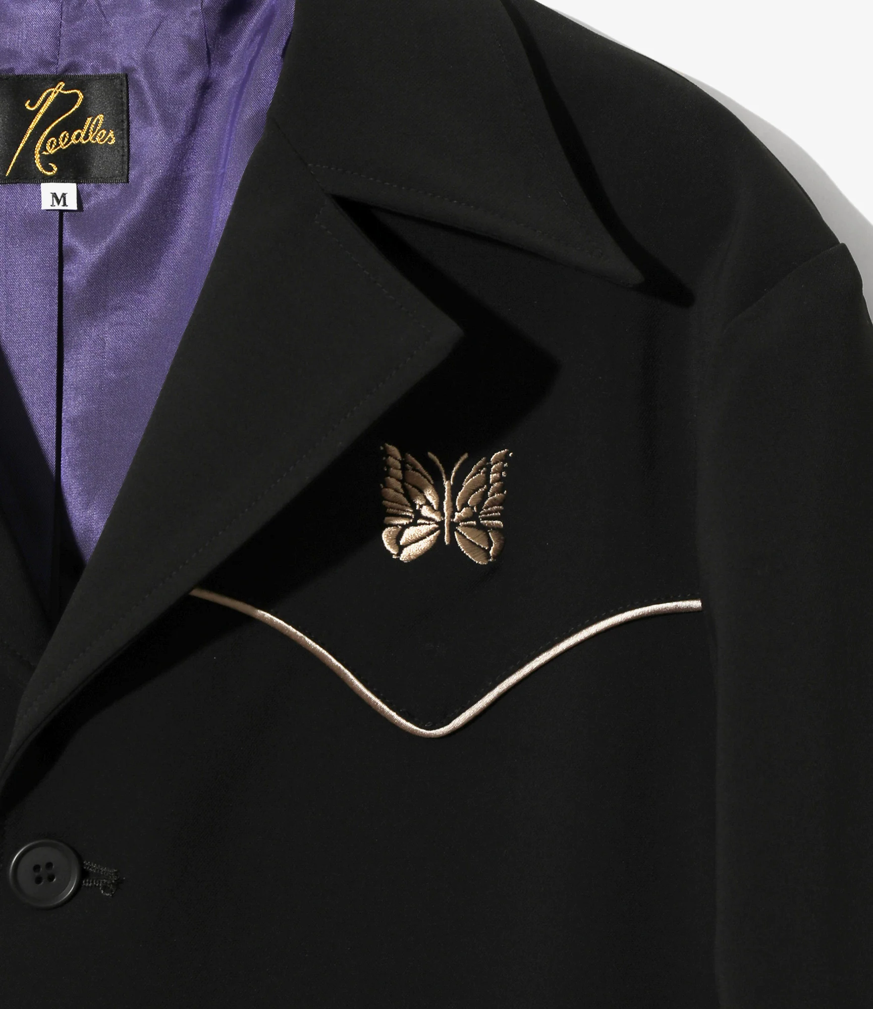 Western Leisure Jacket - Black - Poly Double Cloth - Image 2