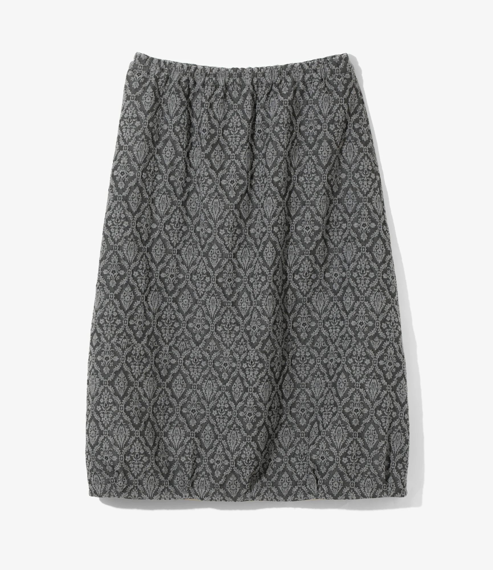 Women's Balloon Skirt - Grey - Victorian Jacquard