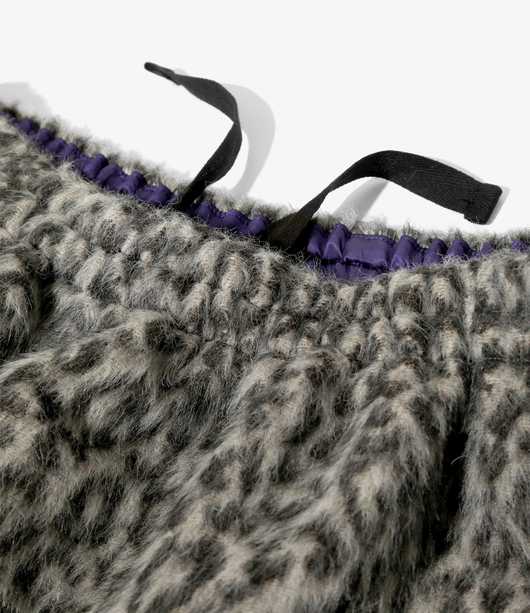 Women's Balloon Skirt - Leopard - Alpaca Shaggy - Image 2