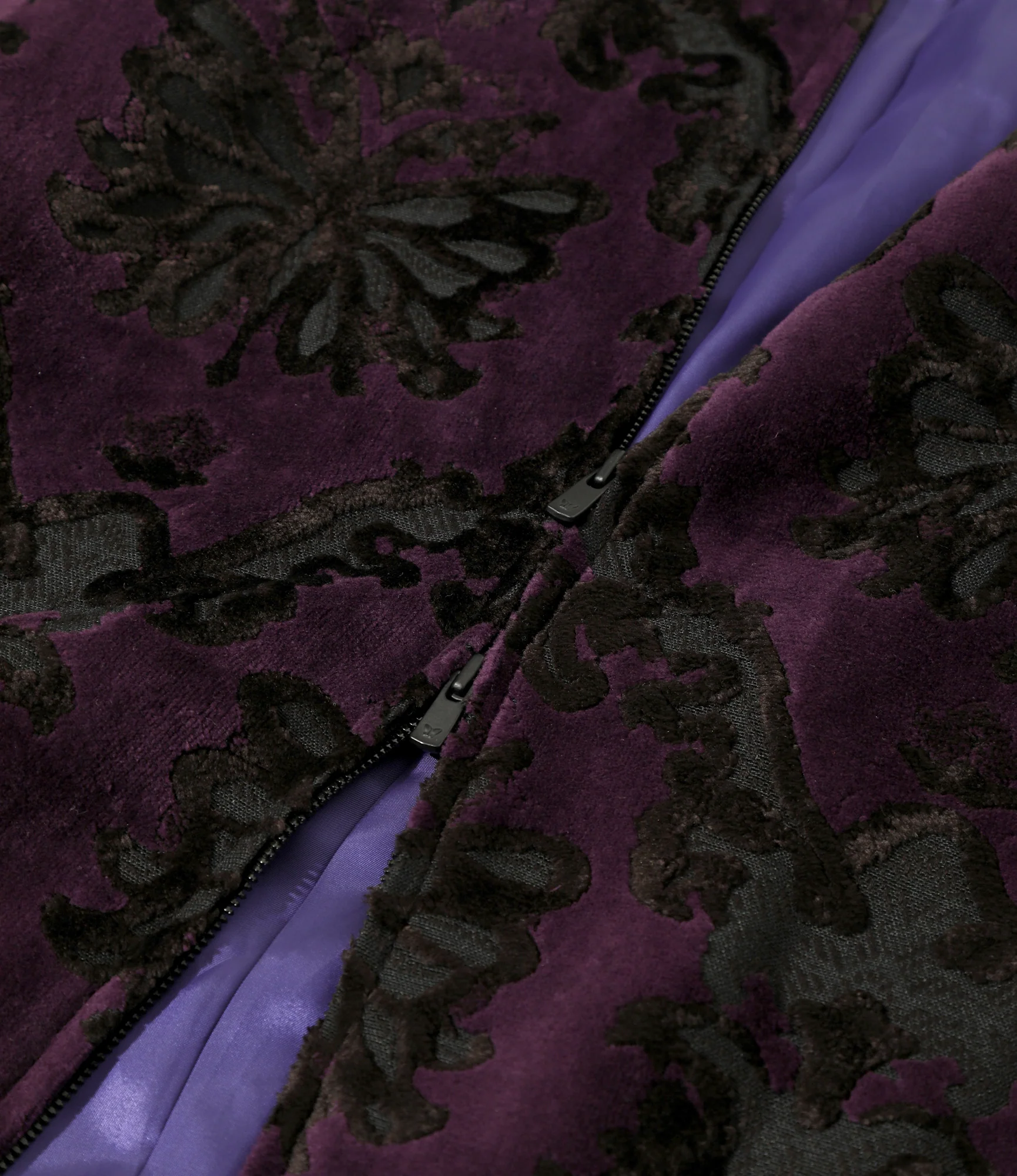 Women's B.B. Jacket - Purple - Papillon Pile Jacquard - Image 4