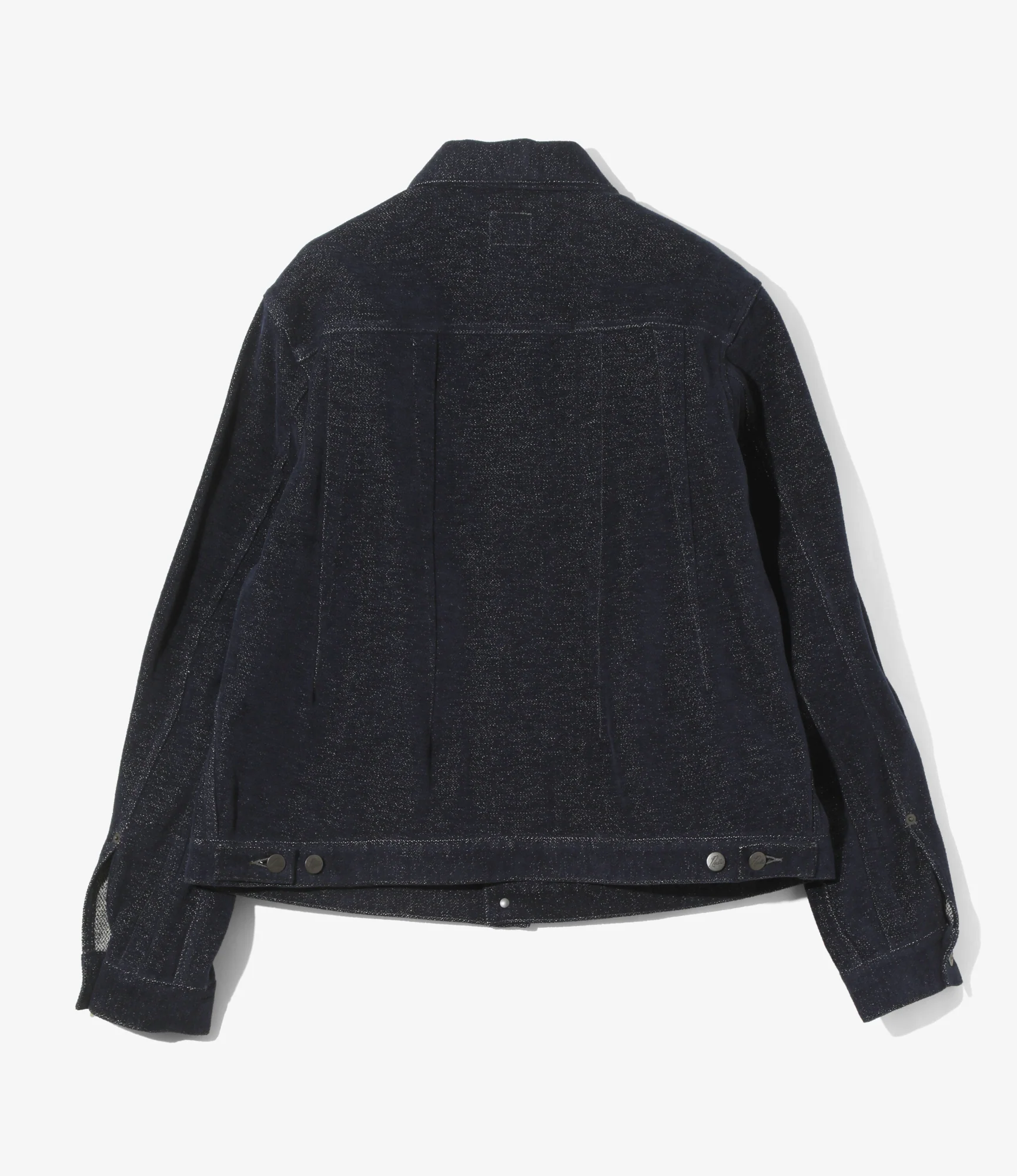 Women's Darts Jean Jacket - Navy - Cotton / Washi Chenille - Image 5