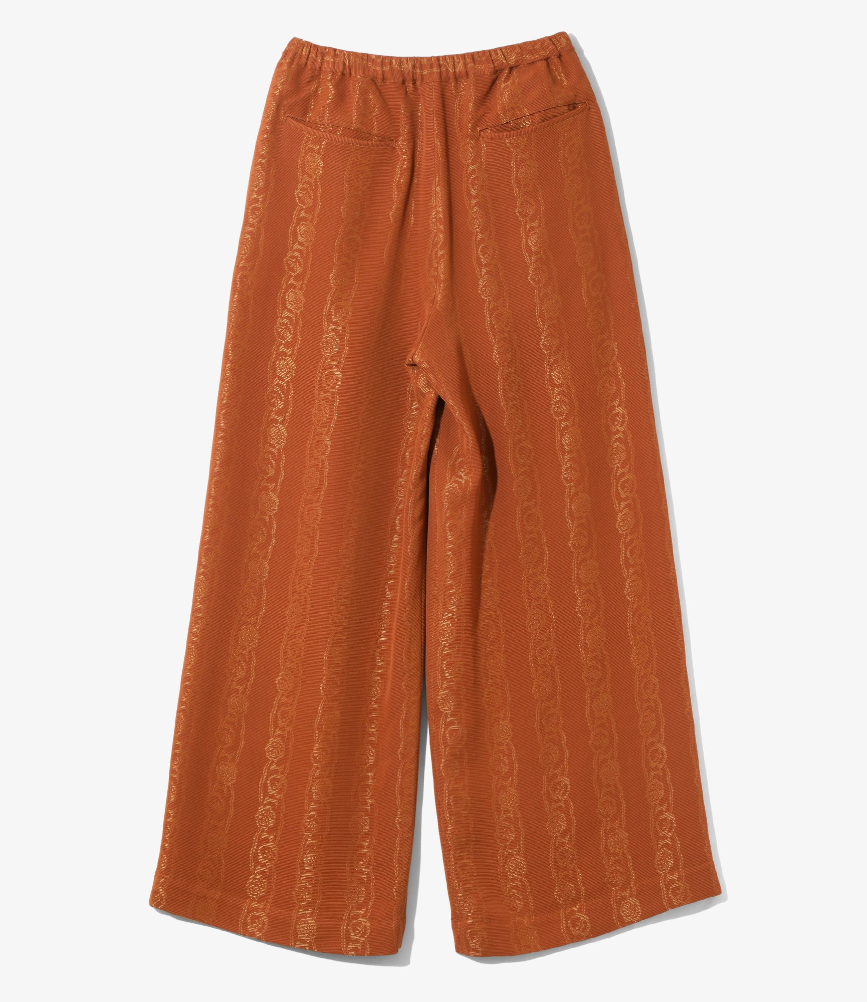 Women's String Buggy Pant - Rust - Abstract Jacquard - Image 5