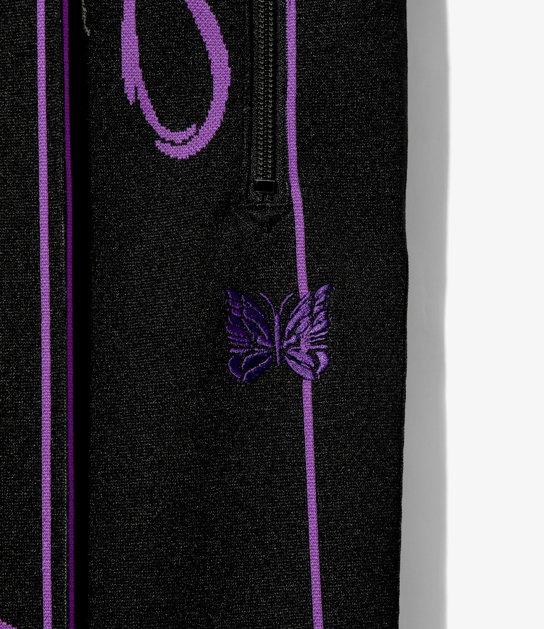 Women's Track Pant - Black - Poly Jacquard - Image 2