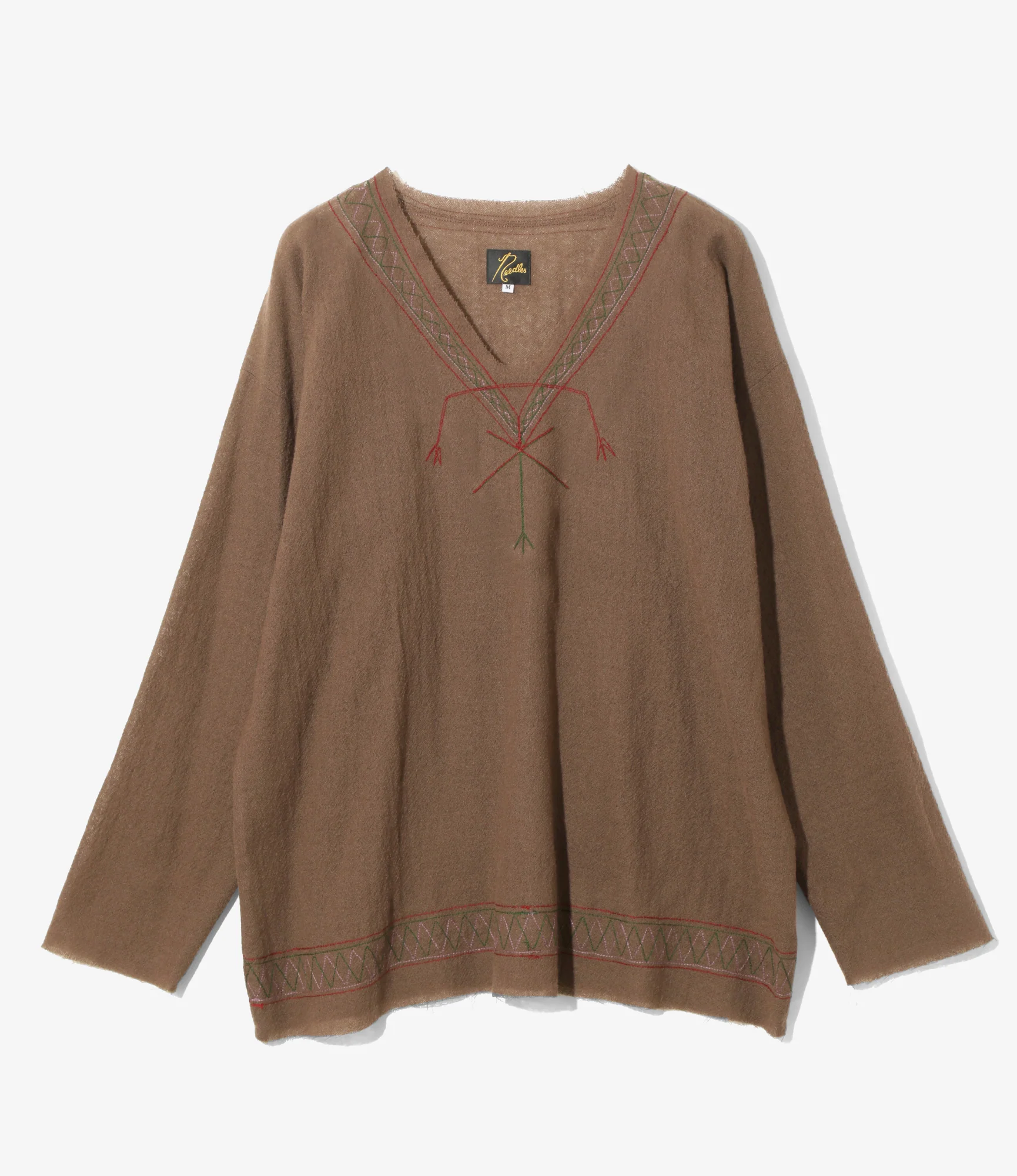 Women's Tunic Shirt - Beige - Wool Gauze