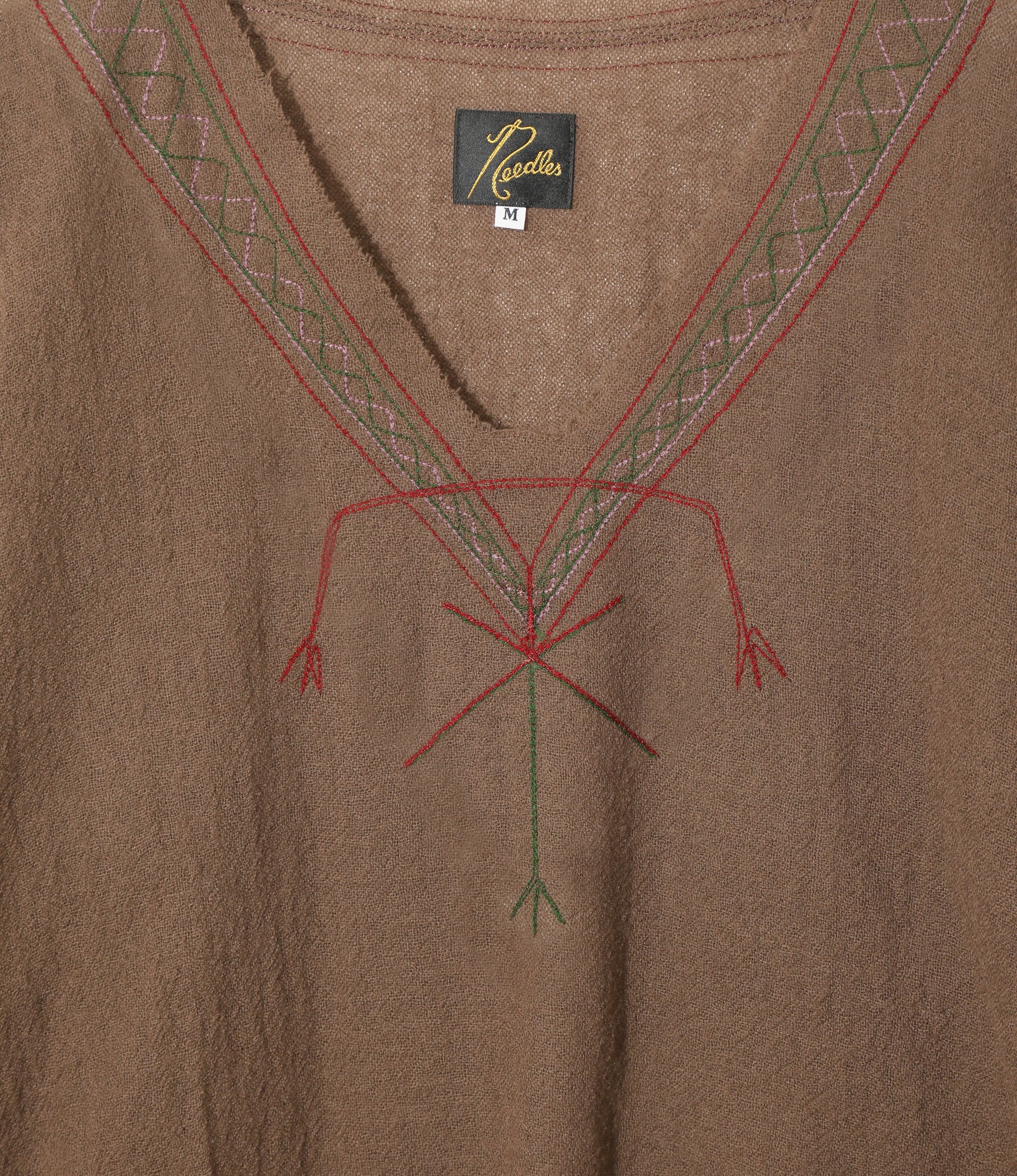 Women's Tunic Shirt - Beige - Wool Gauze - Image 2