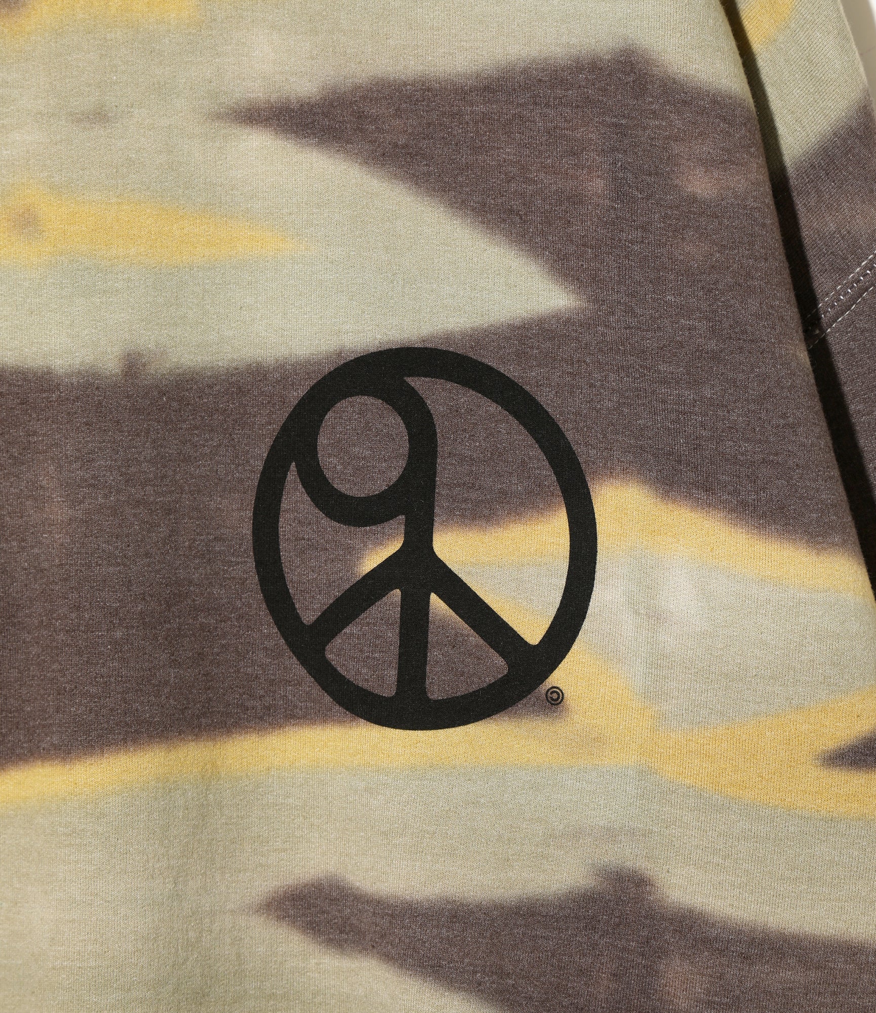 Needles x Sasquatchfabrix - Slowgun Sweat Shirt - Brown x Lt Blue - Peace to World / Tie Dye B - Image 3