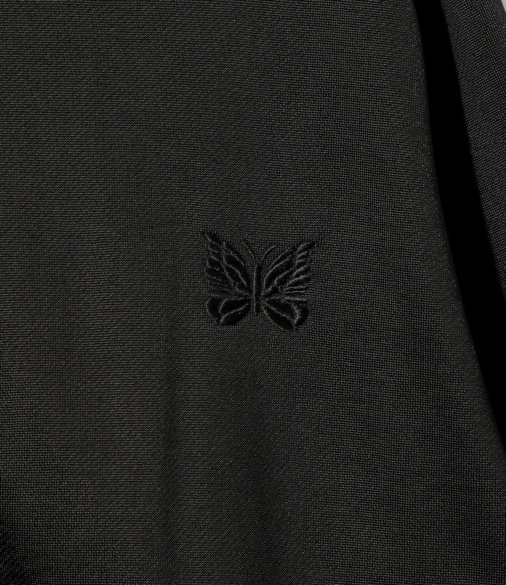 Zipped Hoody - Black - Bright Jersey - Image 2