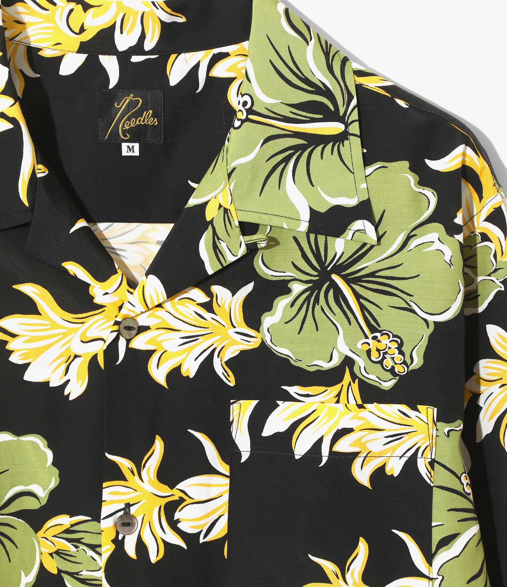 One Up Shirt - Black - C/R Printed Flower & Papillon - Image 2