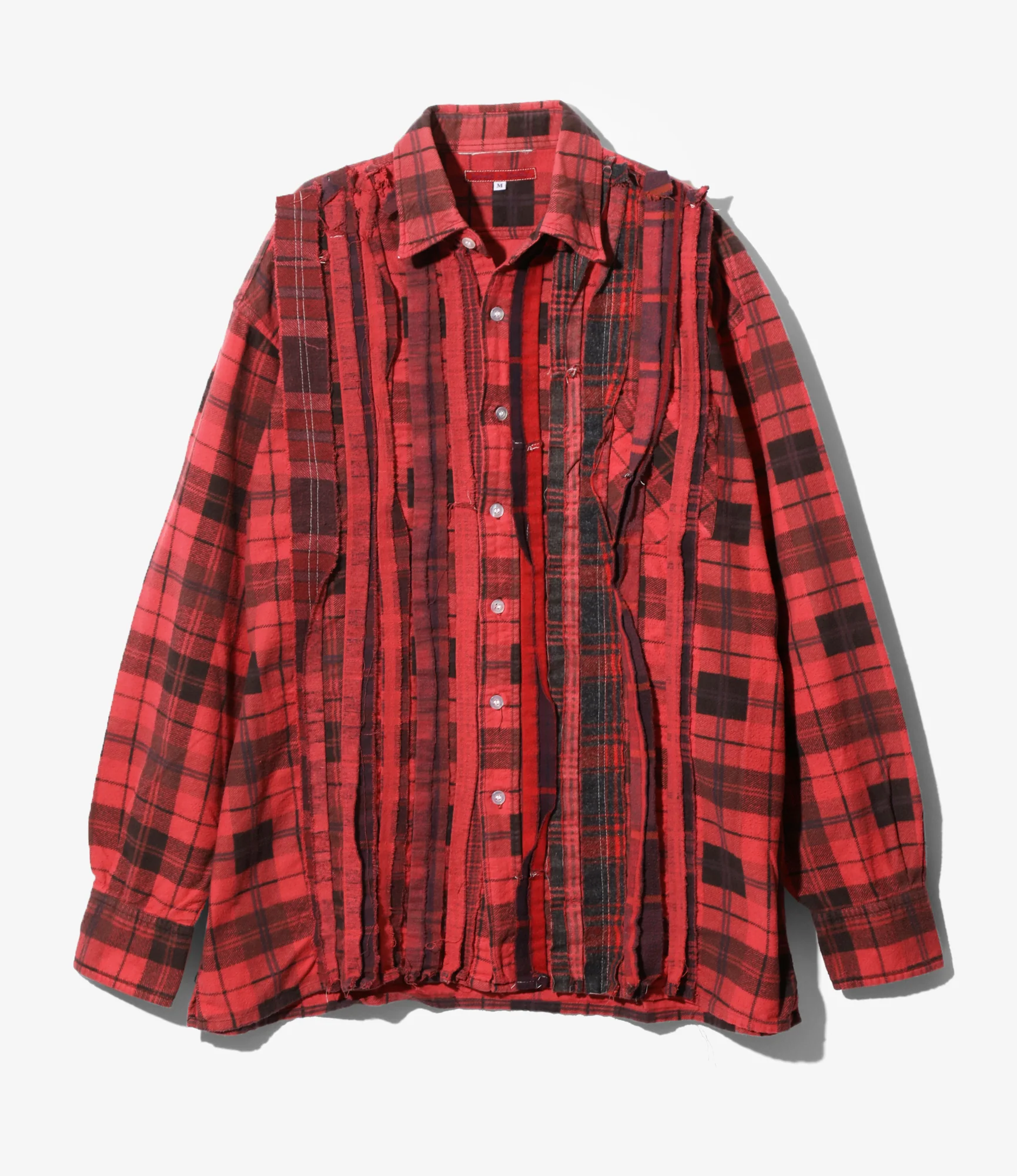 Flannel Shirt -> Ribbon Shirt / Over Dye - Red