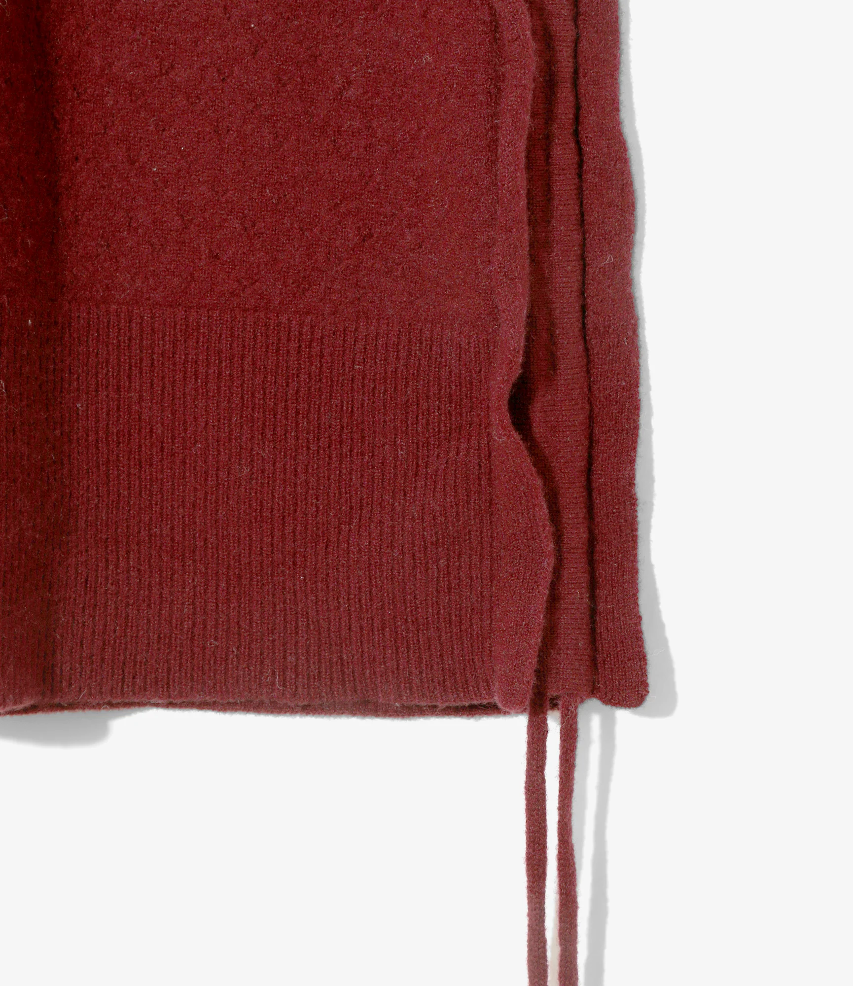 Apron Dress - Burgundy - Boiled Knit - Image 3