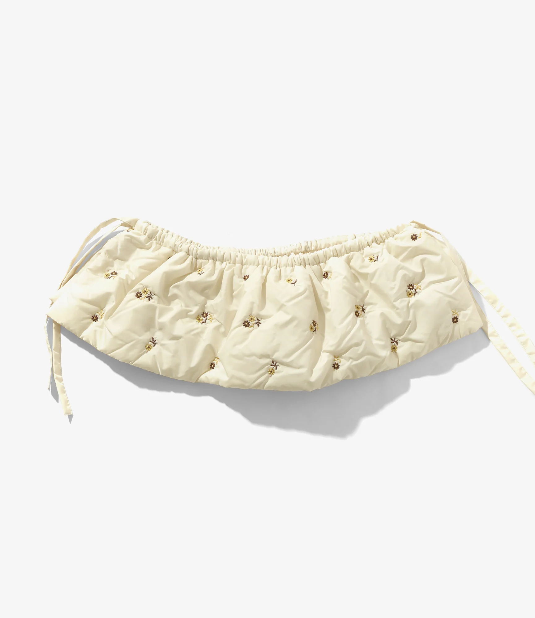 Padded Variation Apron - Ivory - Original Floral Embroidery - Image 4