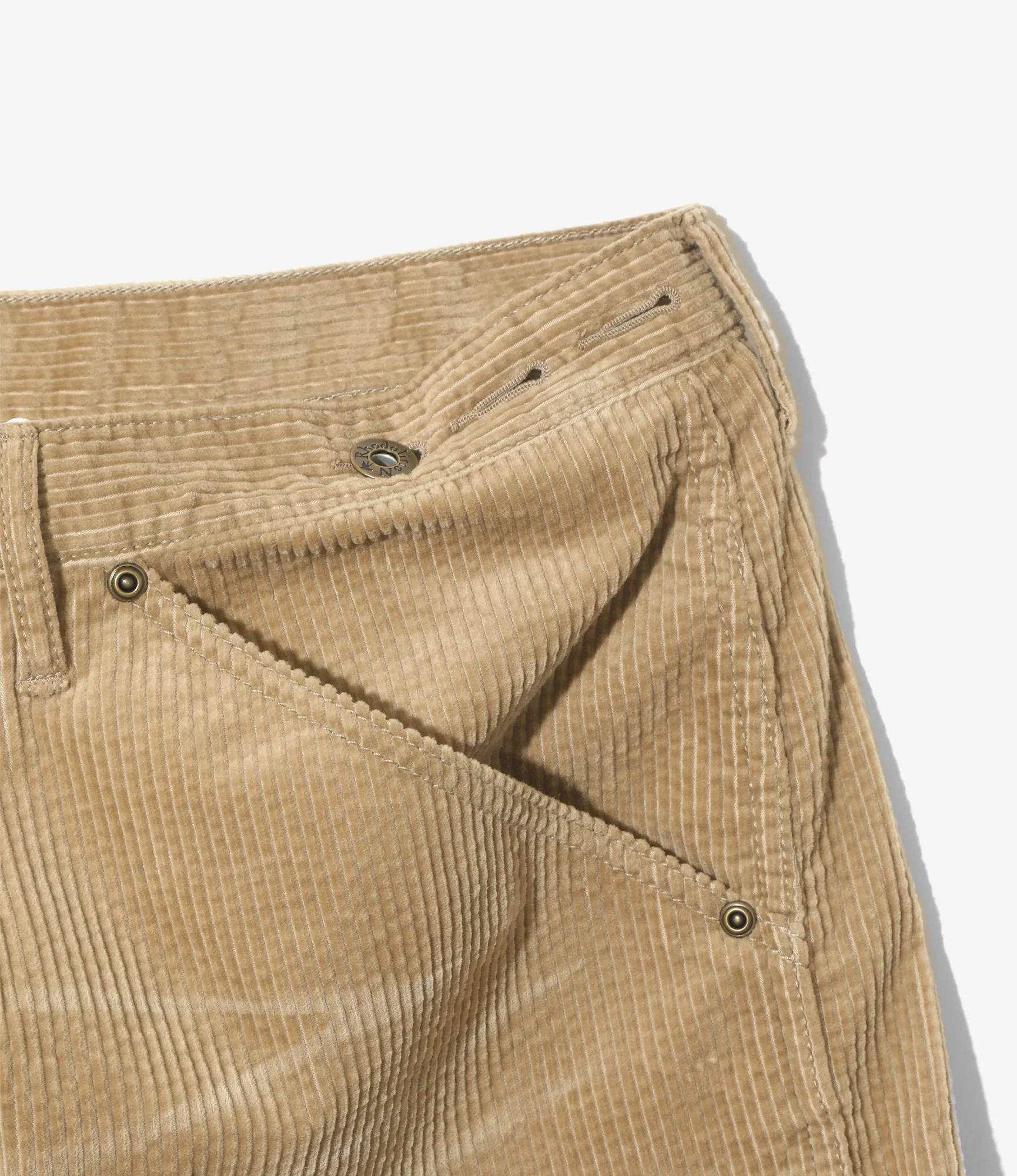 Painter Huge Shorts - Khaki - Corduroy - Image 4