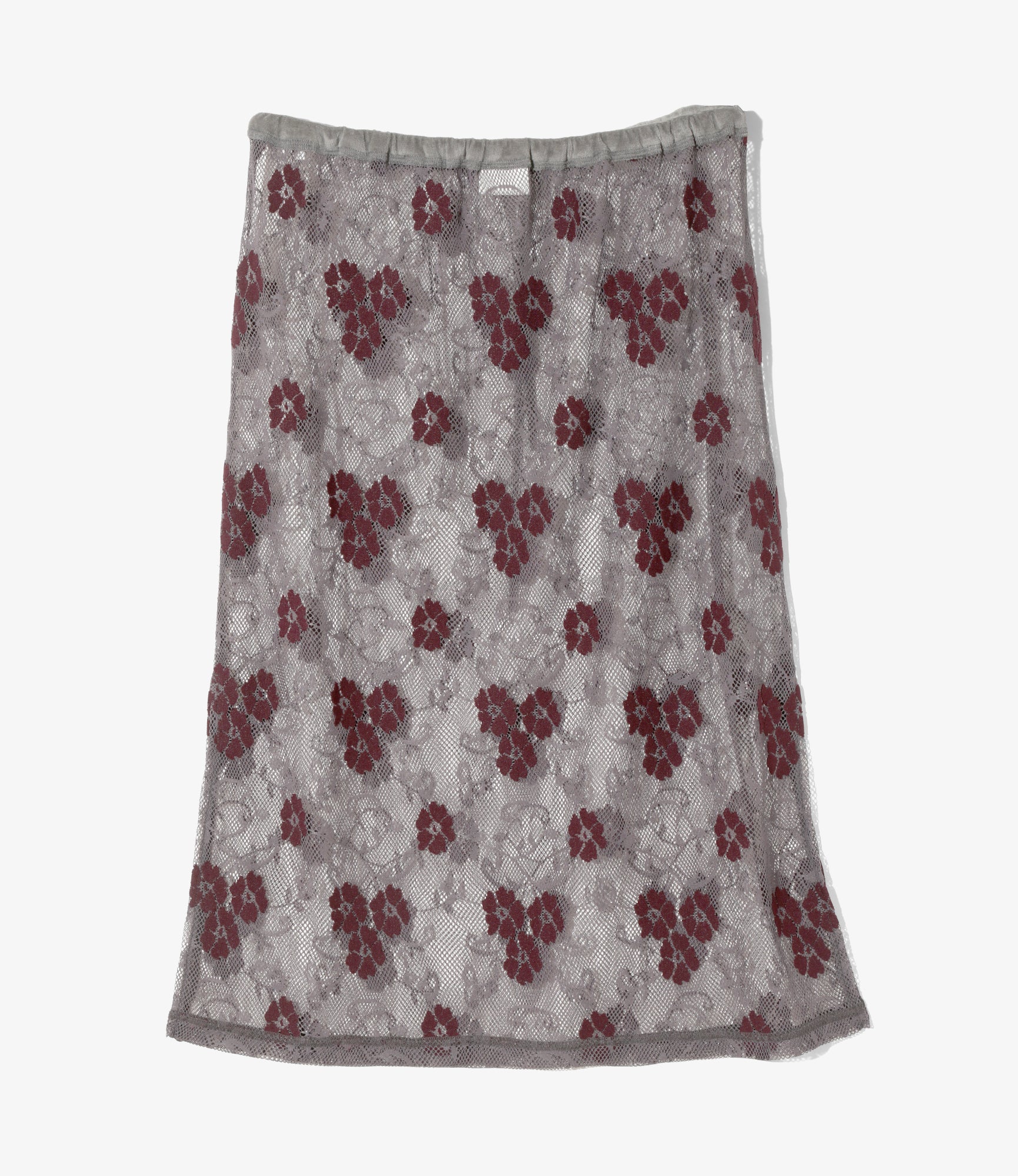 Pencil Skirt - Grey - Flower Lace - Image 4