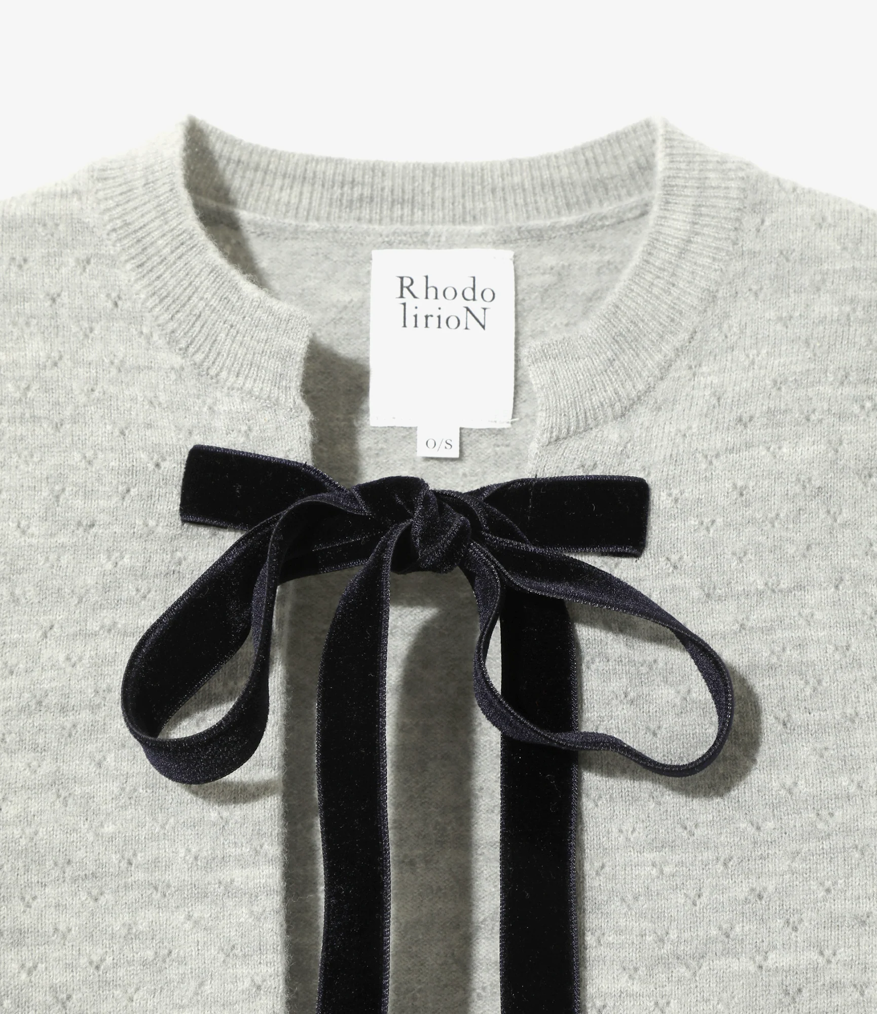 Ribbon Cardigan - H. Grey - Boiled Knit - Image 2