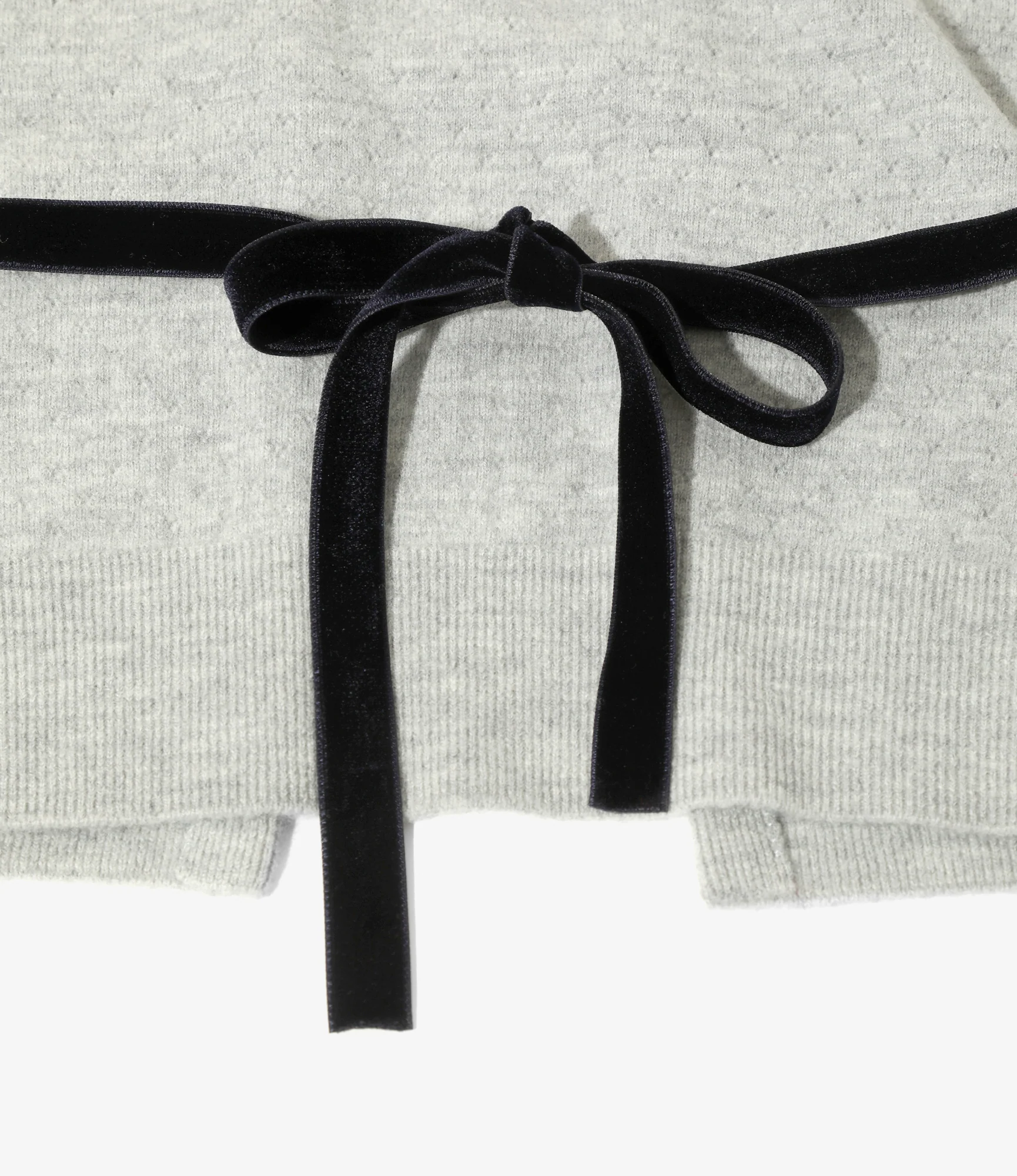 Ribbon Cardigan - H. Grey - Boiled Knit - Image 5