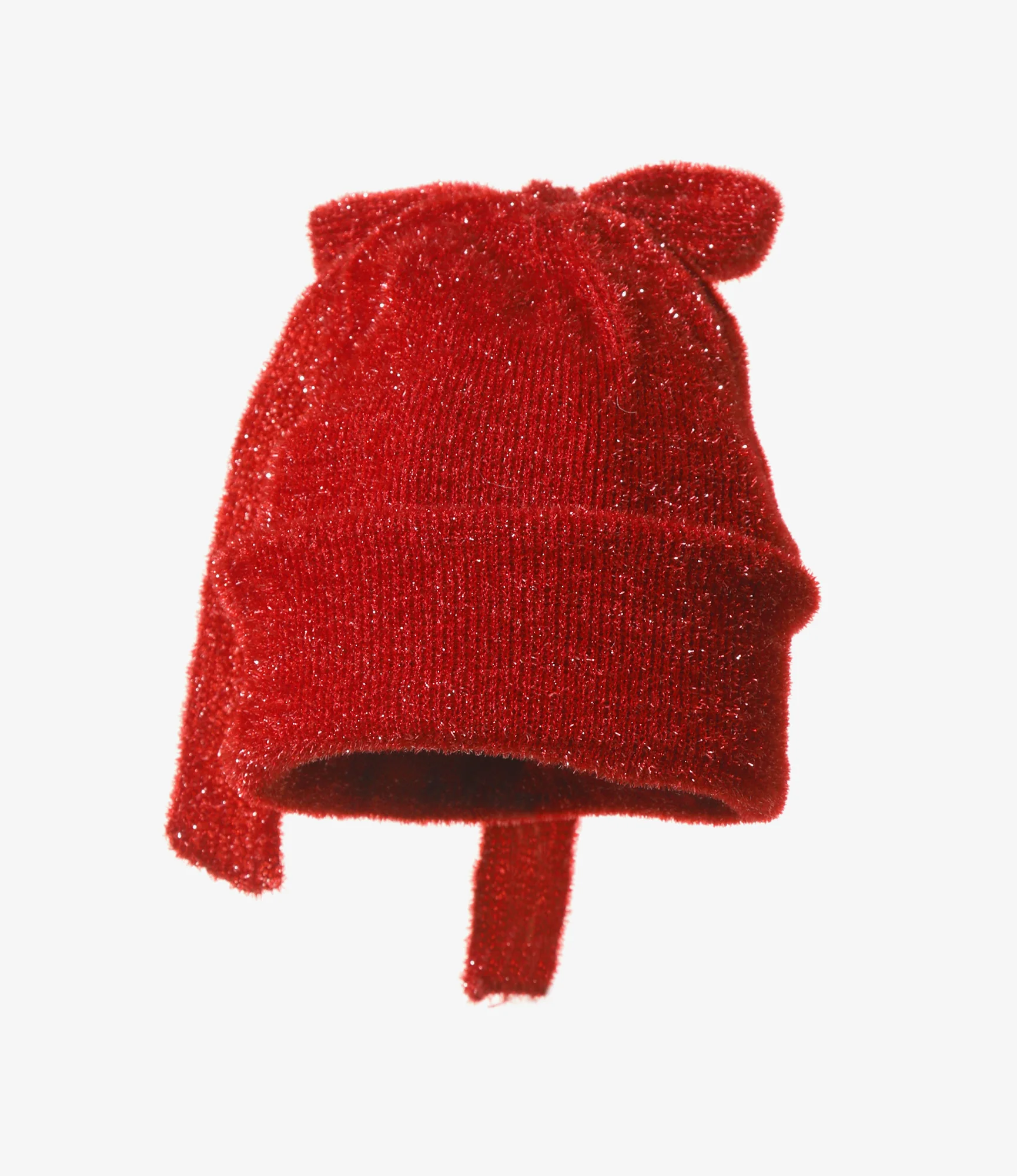 Watch Cap With Bow - Red