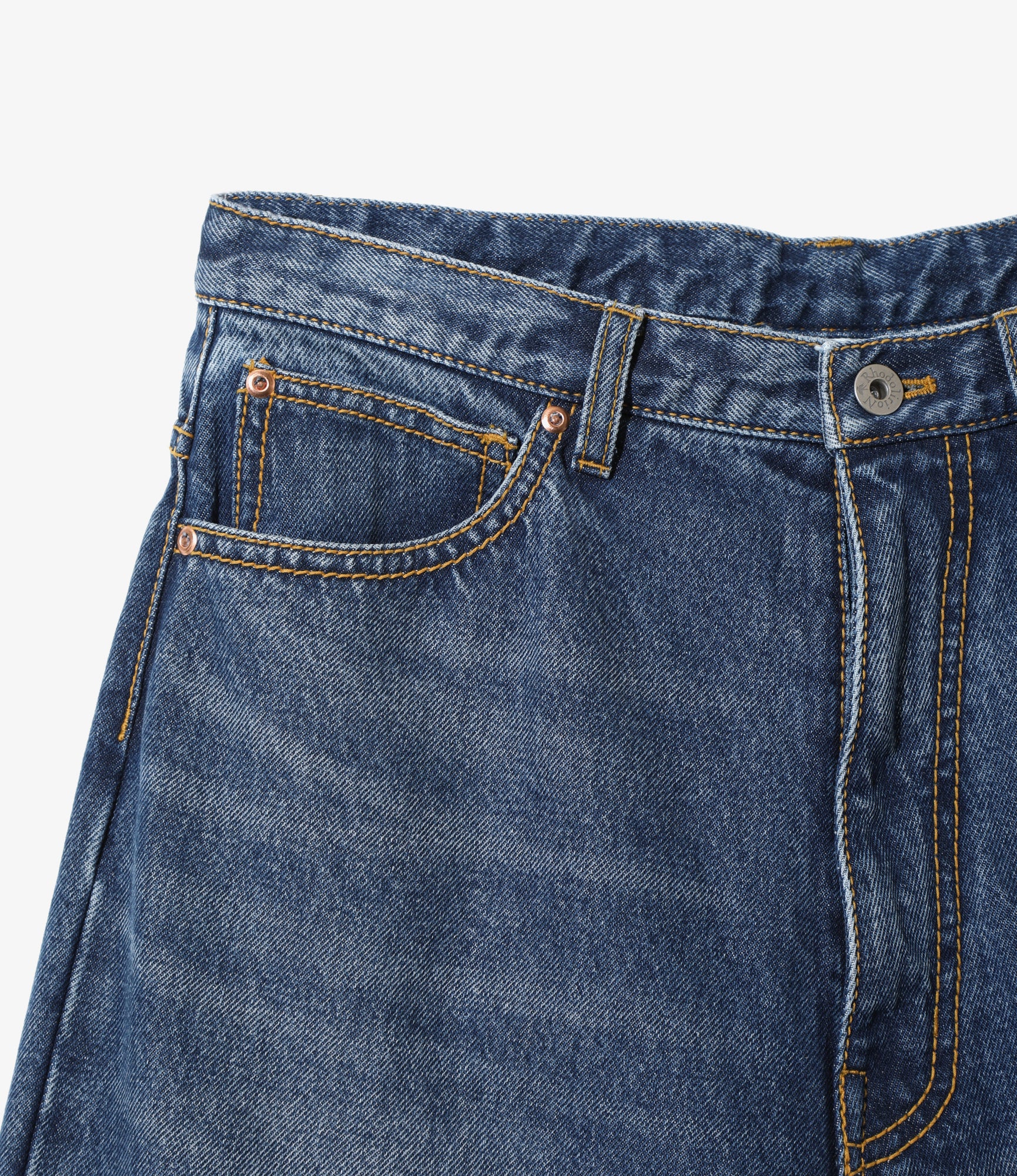 Women's 90's Loose Straight Pant - Indigo - Denim - Image 2