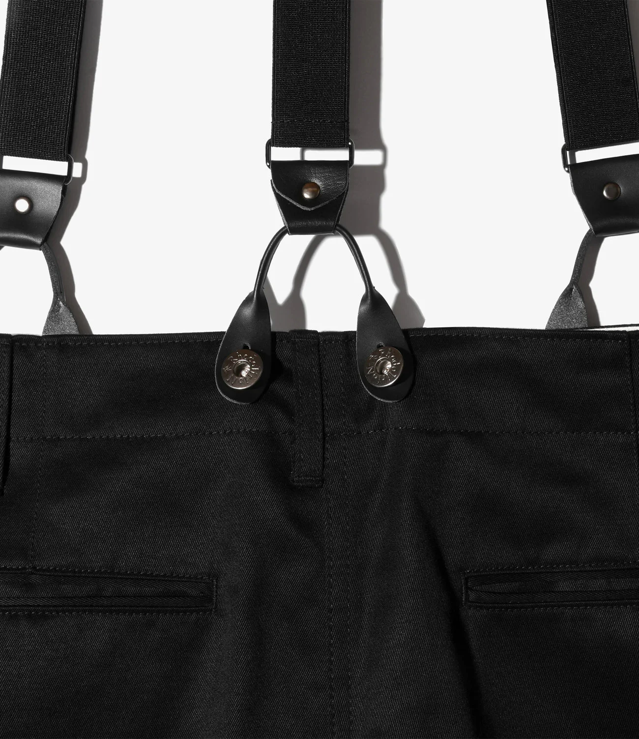 Suspender Pants - Black - Chino Cloth - Image 5