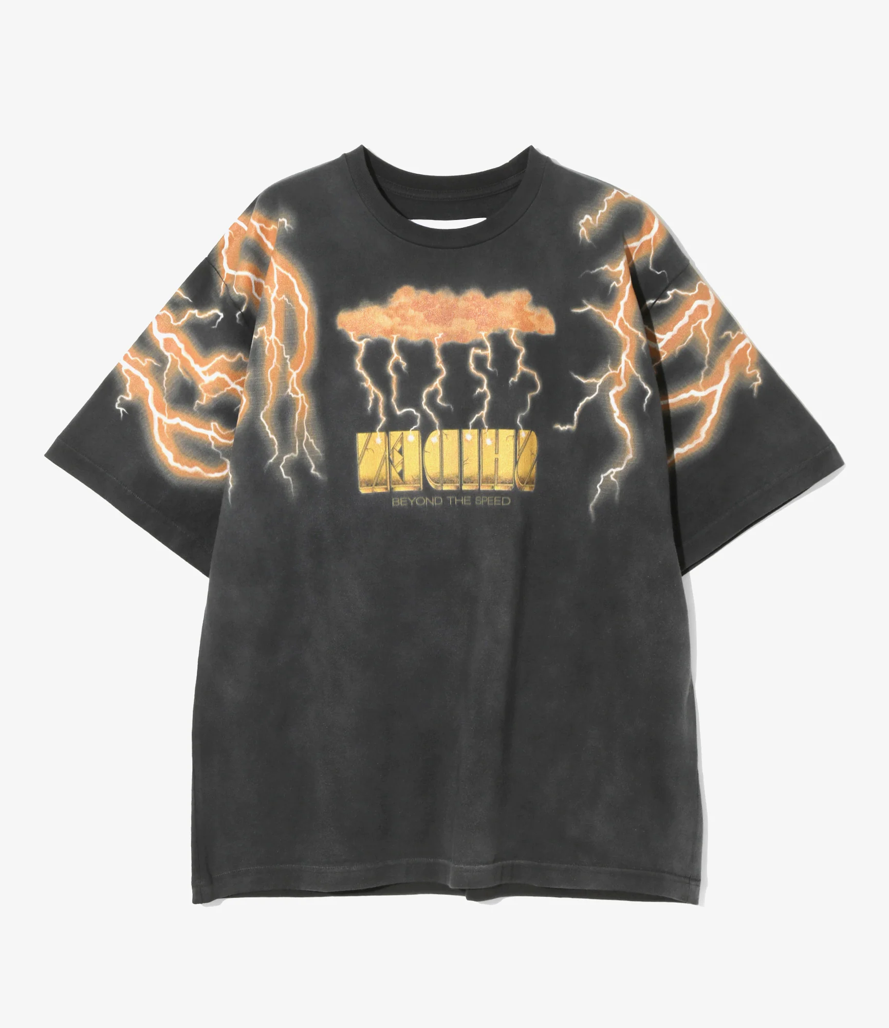 S/S Tee - Orange/Faded - Lightning