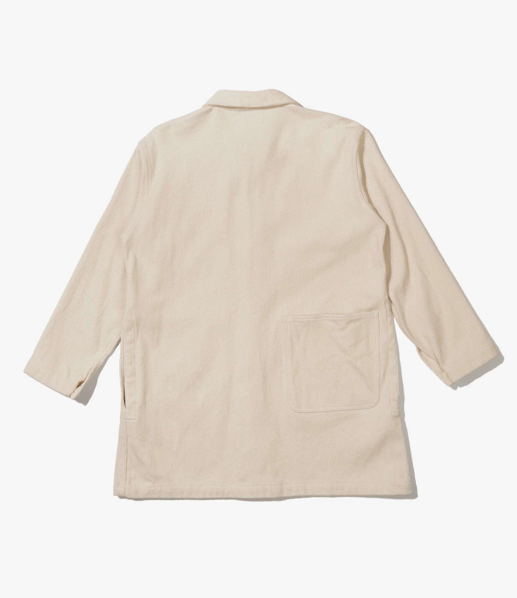 Shop Coat - Natural Cotton Heavy Basketweave - Image 2