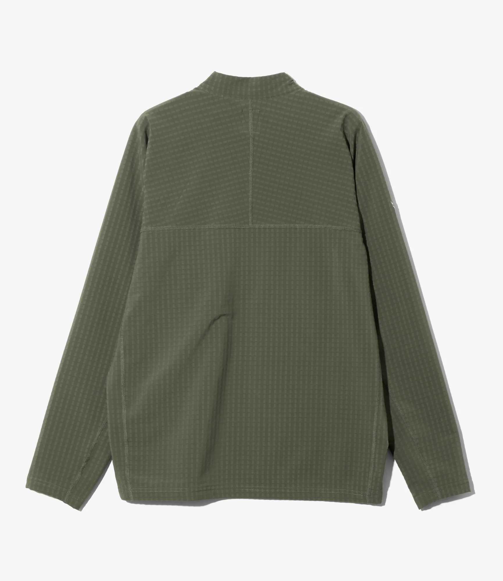 Base Layer Shirt - Olive - Fleece / Back Grid - Image 4