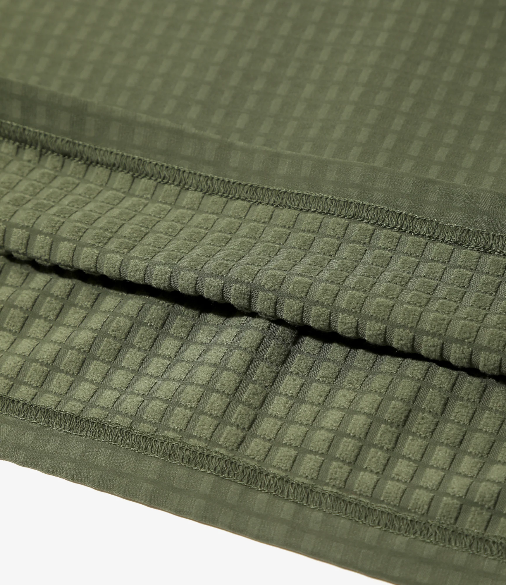 Base Layer Shirt - Olive - Fleece / Back Grid - Image 5